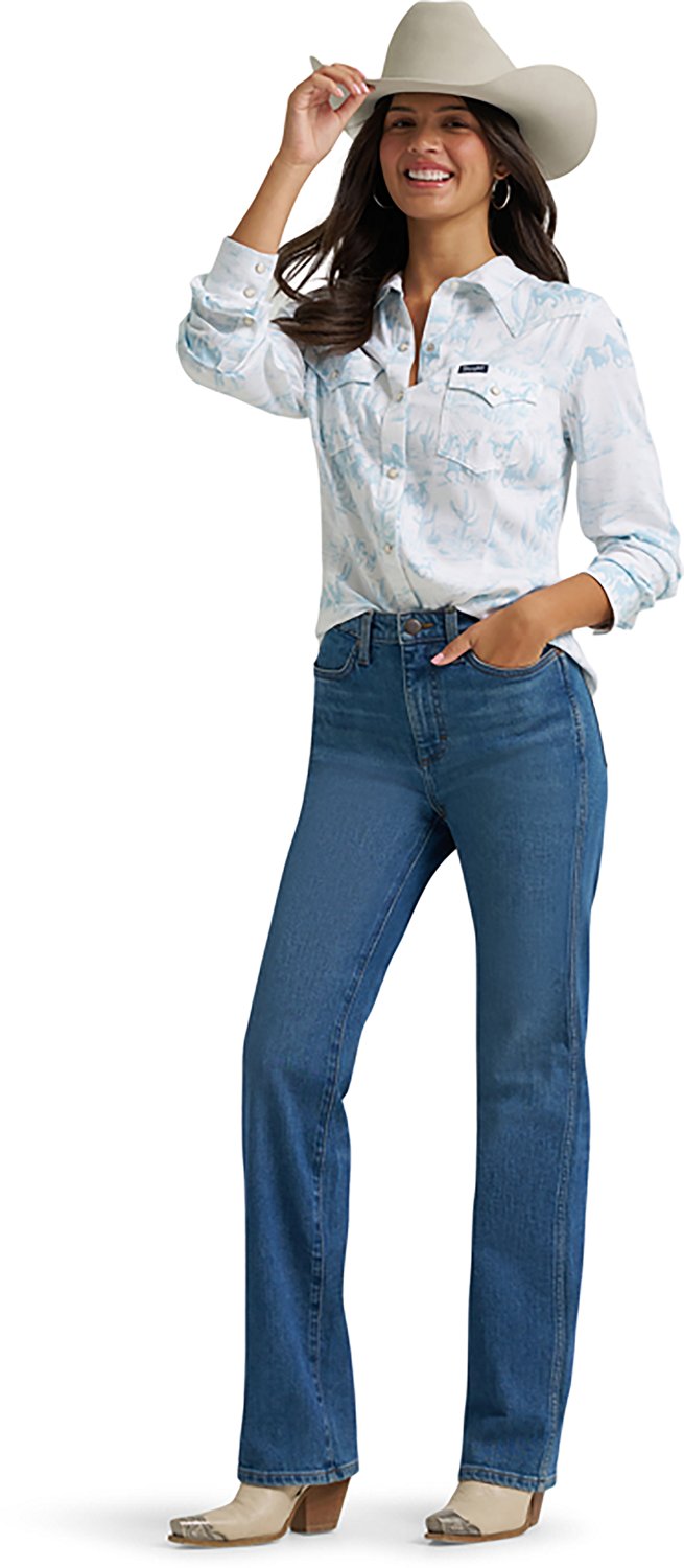 Wrangler Women's Retro Country Toile Western Slim Snap Shirt - view number 3