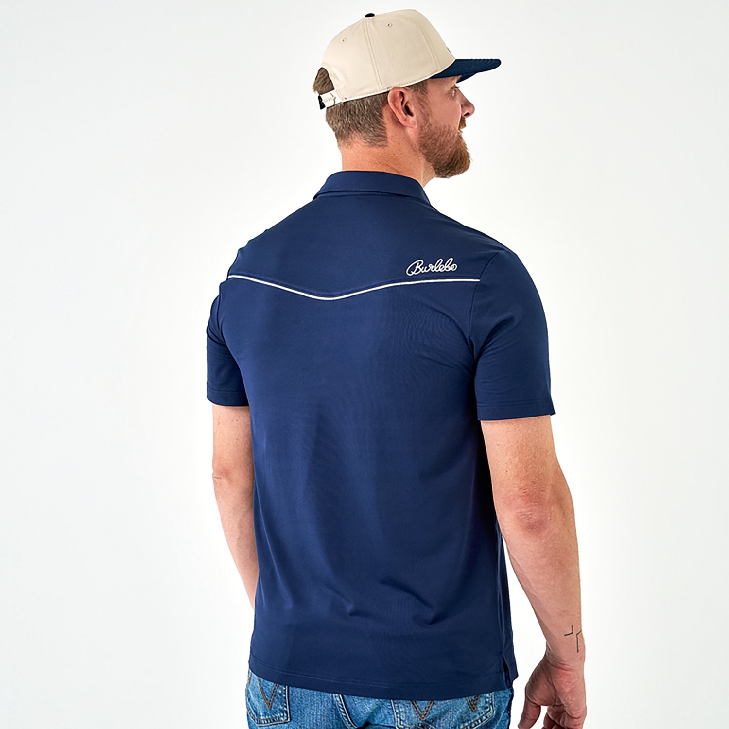 Burlebo Men's Peal Snap Performance Short Sleeve Polo Shirt - view number 2