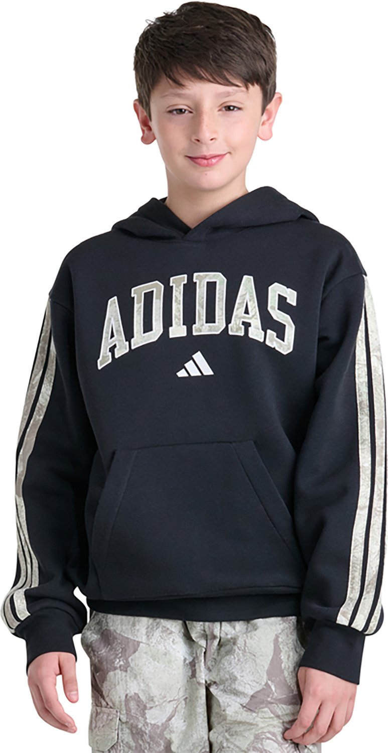 adidas Boys’ 3-Stripes Rock Camo Hoodie