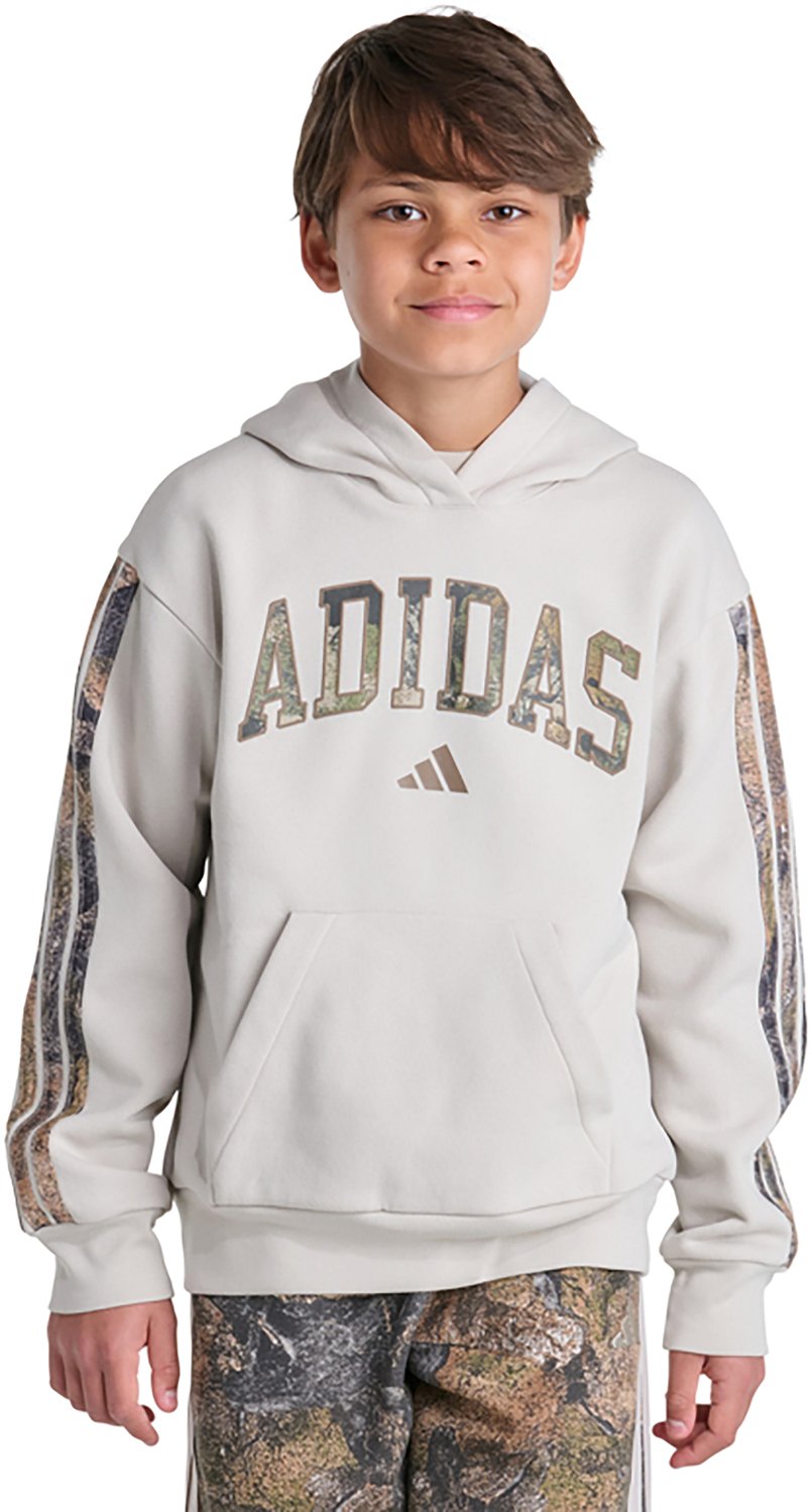 adidas Boys’ 3-Stripes Rock Camo Hoodie