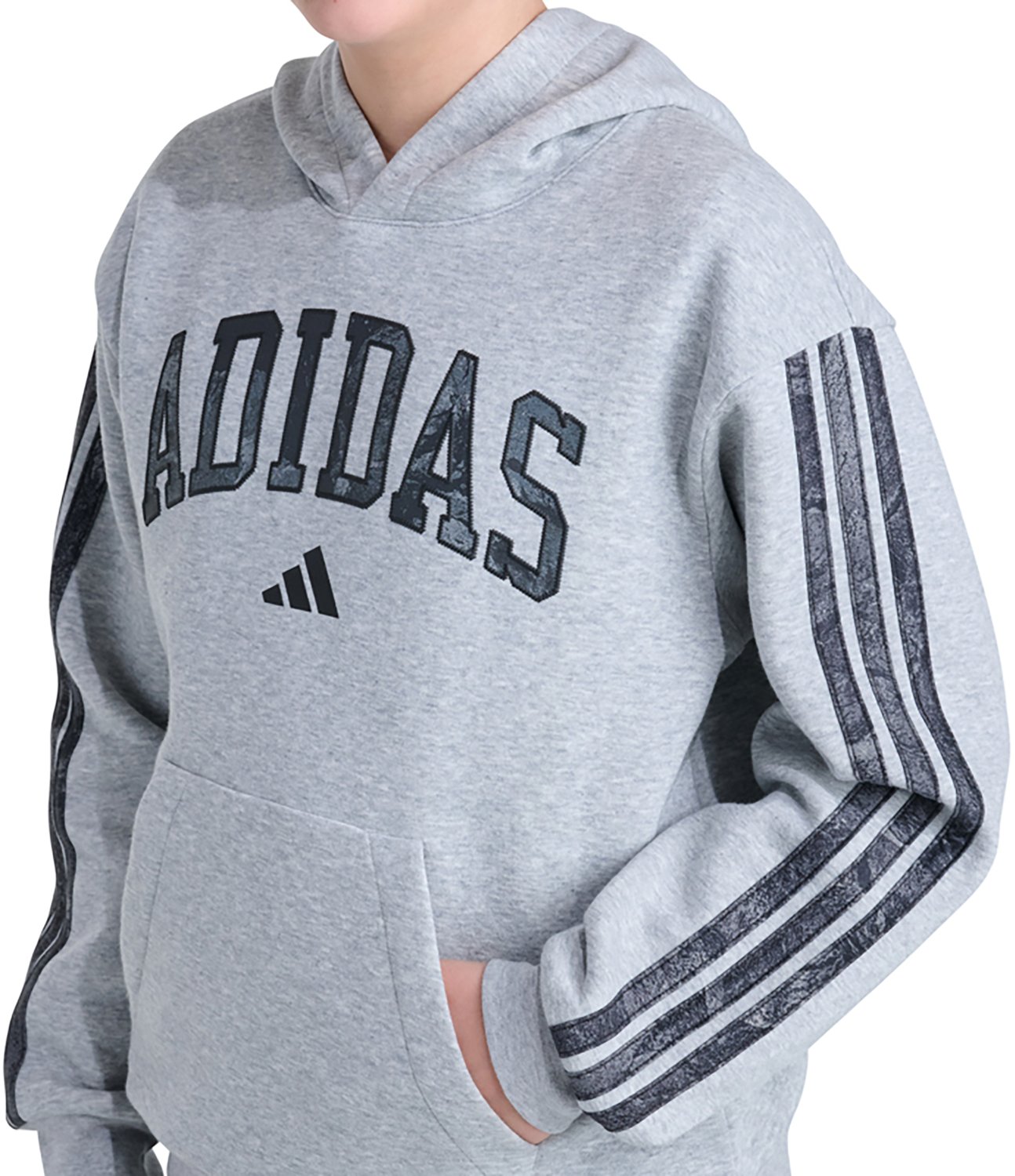 adidas Boys’ 3-Stripes Rock Camo Hoodie - view number 3