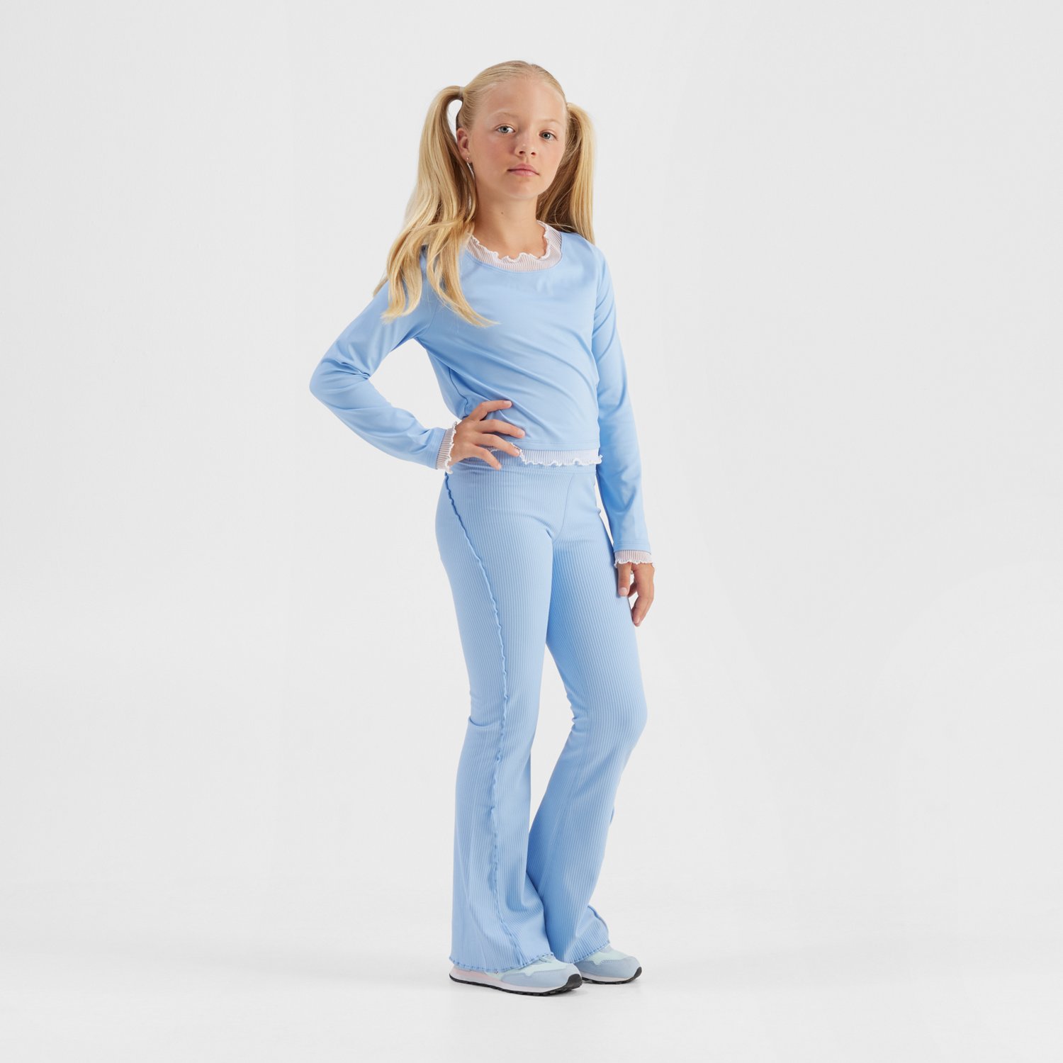Freely Girls’ Nova Ruffle Flare Pants - view number 2