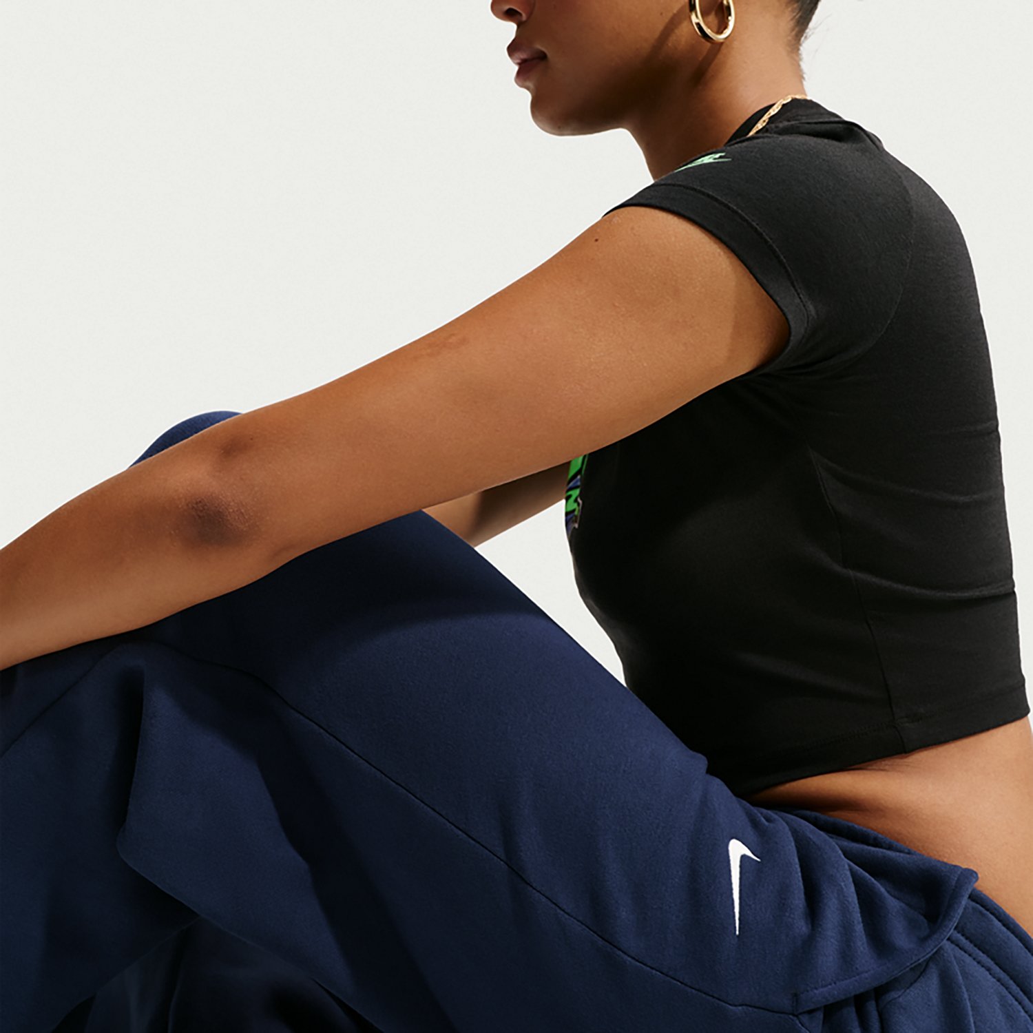 Nike Women's Studio Fleece Mid-Rise Training Pants - view number 6
