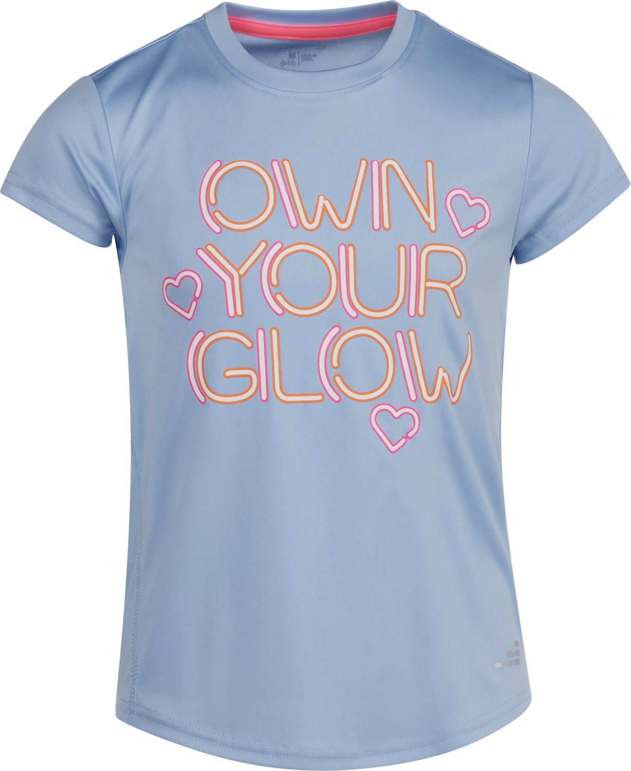 BCG Girls' Turbo Own Your Glow Graphic Short Sleeve T-Shirt