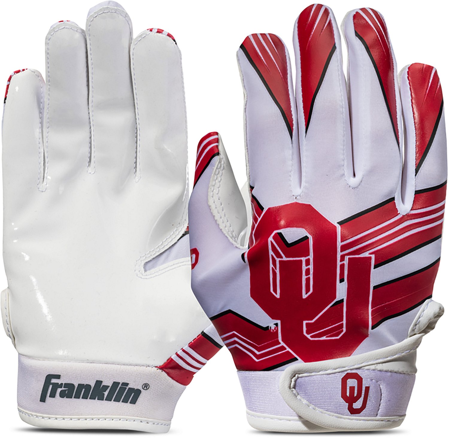 Franklin Kids' University of Oklahoma Football Receiver Gloves