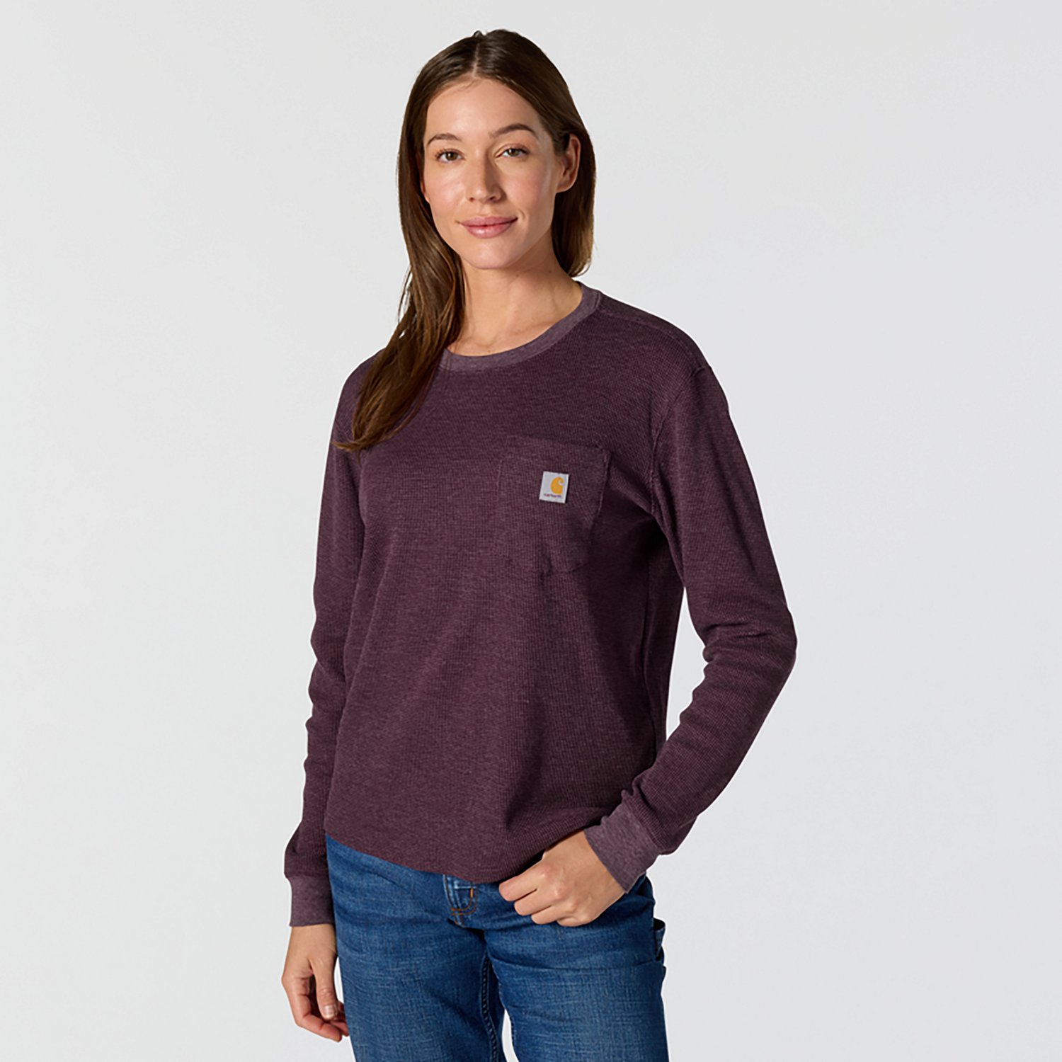 Carhartt Women's Waffle Knit Loose Long Sleeve T-Shirt
