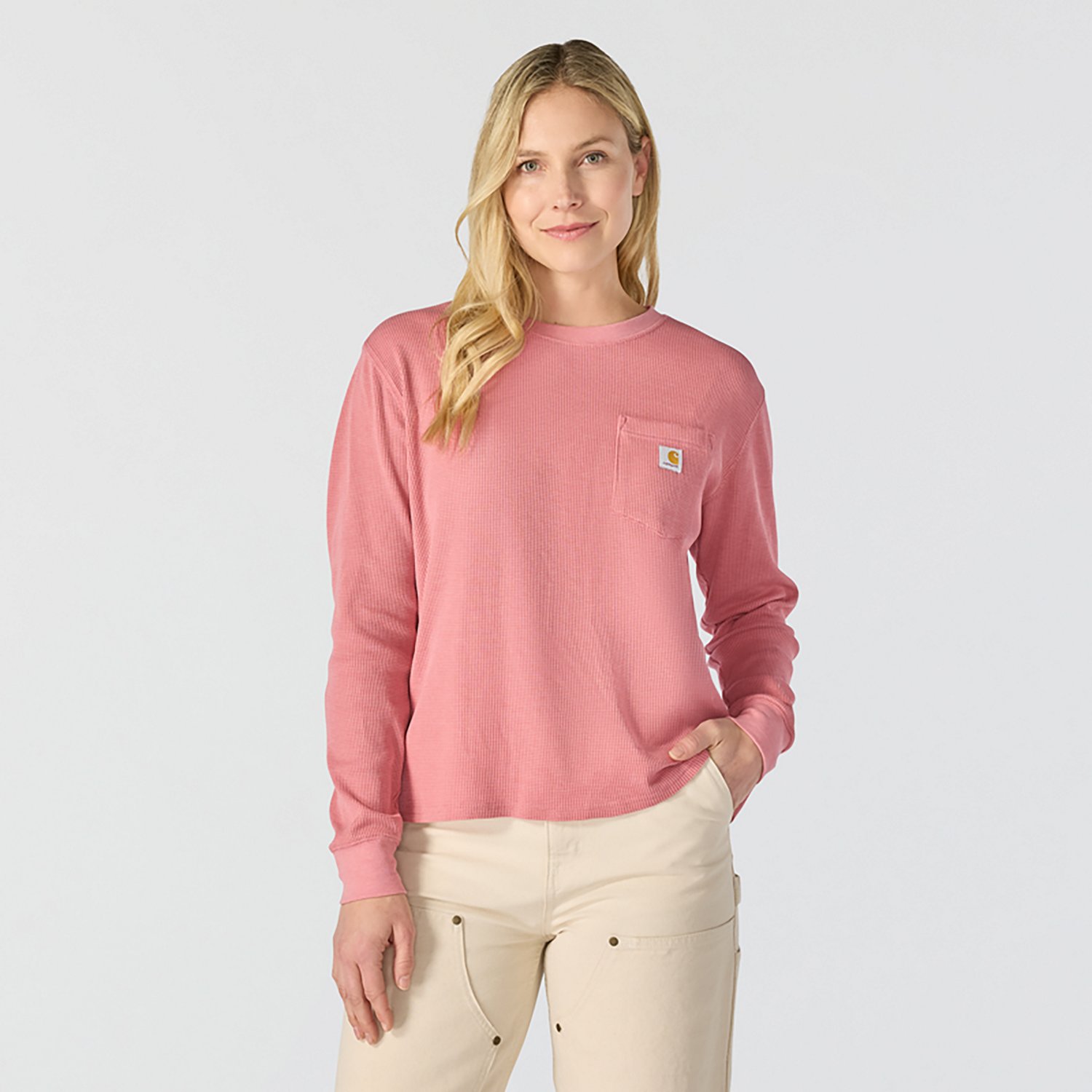 Carhartt Women's Waffle Knit Loose Long Sleeve T-Shirt