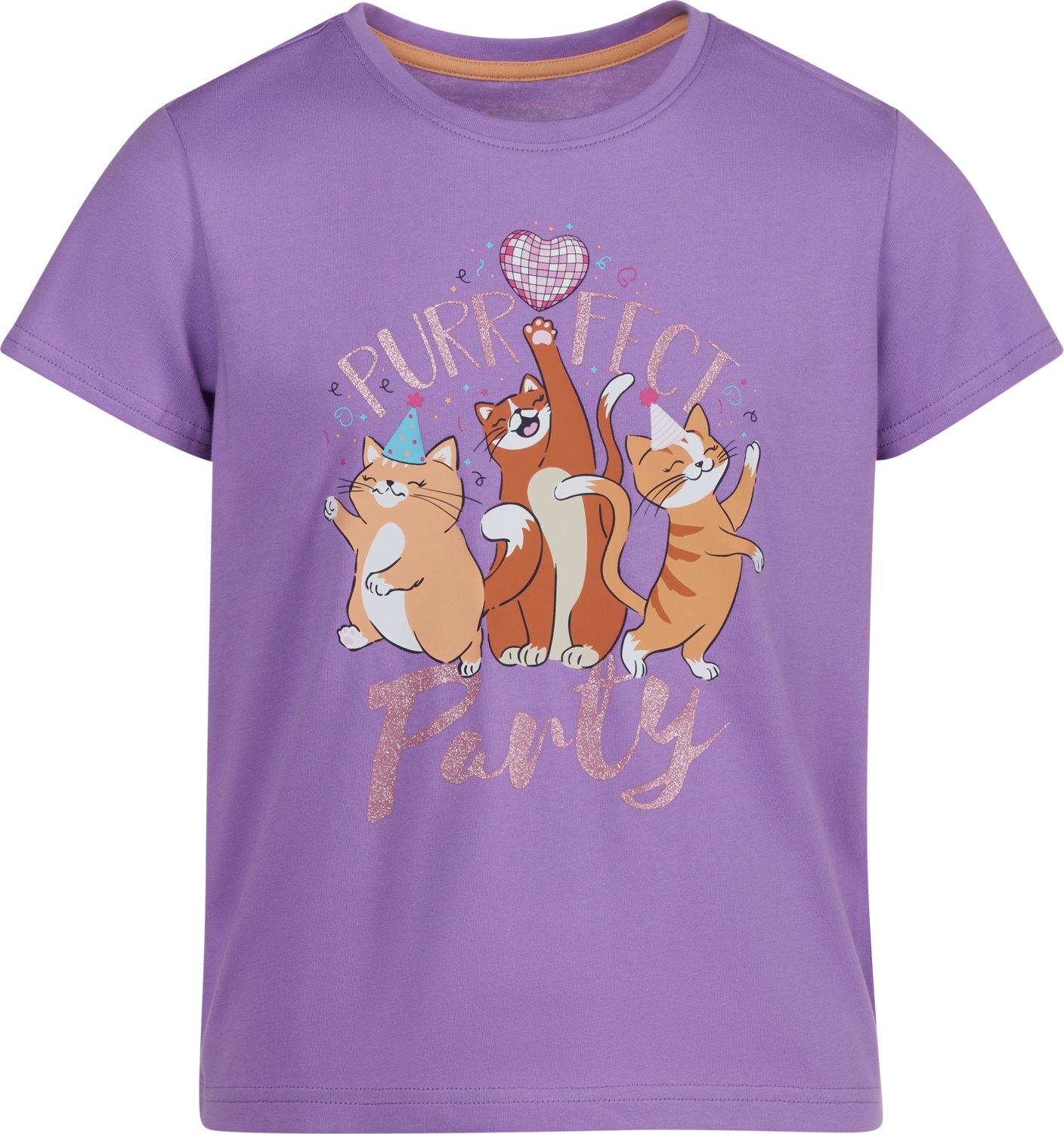 BCG Girls' Purrfect Party T-shirt