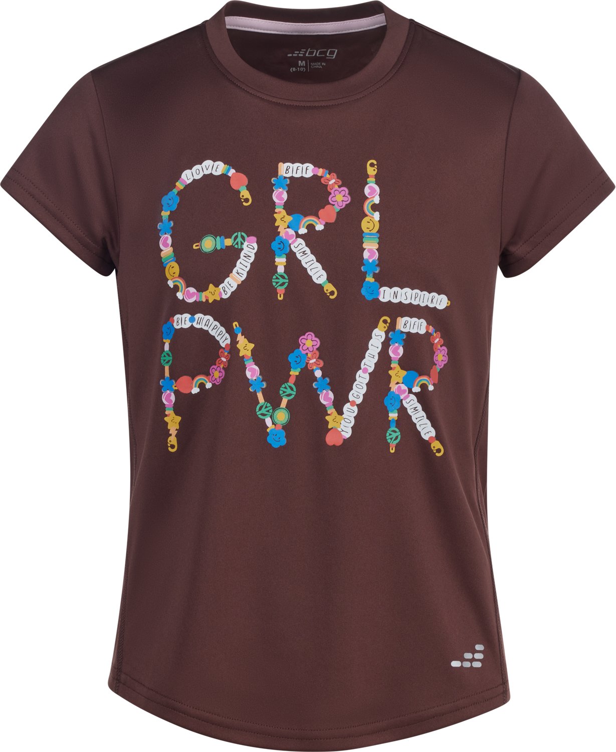 BGG Girls' Training Turbo Girl Power Friendship Bracelet T-Shirt