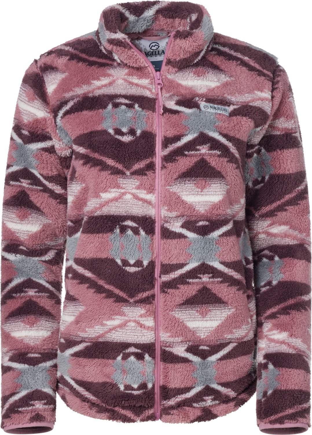 Magellan Outdoors Women's Campfire Printed Sherpa Fleece Jacket