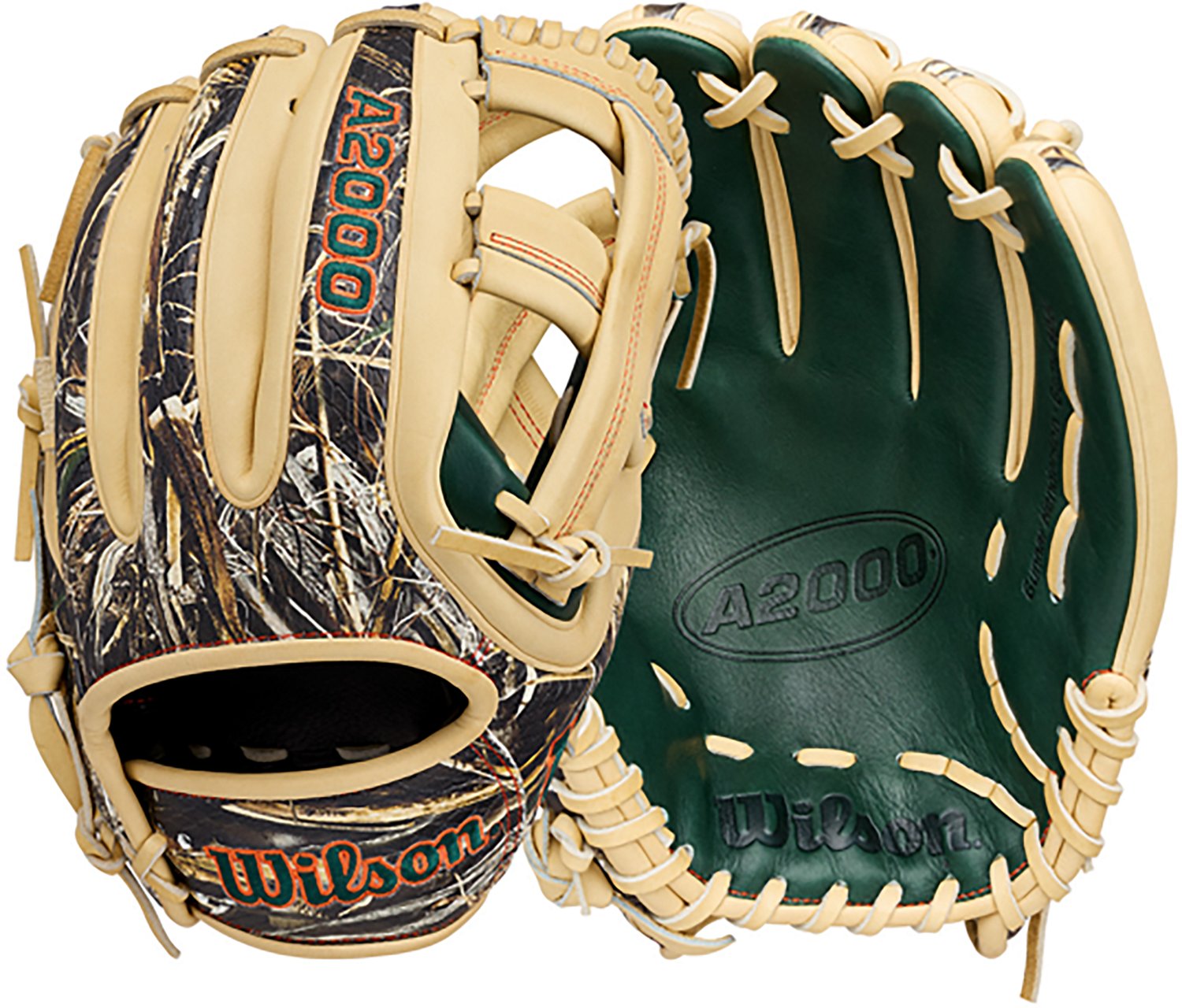 Wilson Adults' 11.75 in. A2000 GH2 x Realtree Infield Fielding Glove