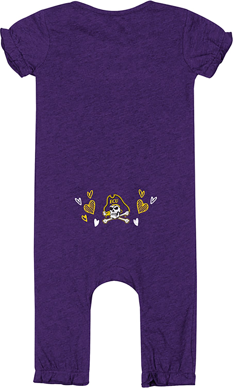 Colosseum Athletics Infant Girls' East Carolina University Pom Pom Romper - view number 2
