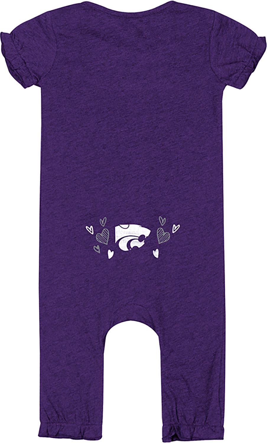 Colosseum Athletics Infant Girls' Kansas State University Pom Pom Romper - view number 2