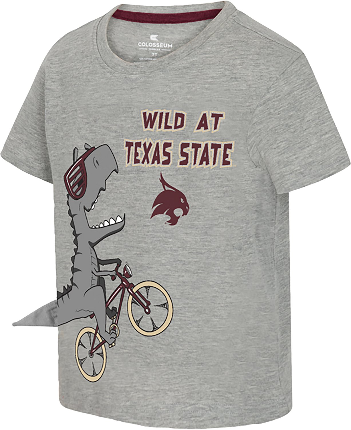 Colosseum Athletics Toddlers' Texas State University Wild Dino Graphic T-shirt
