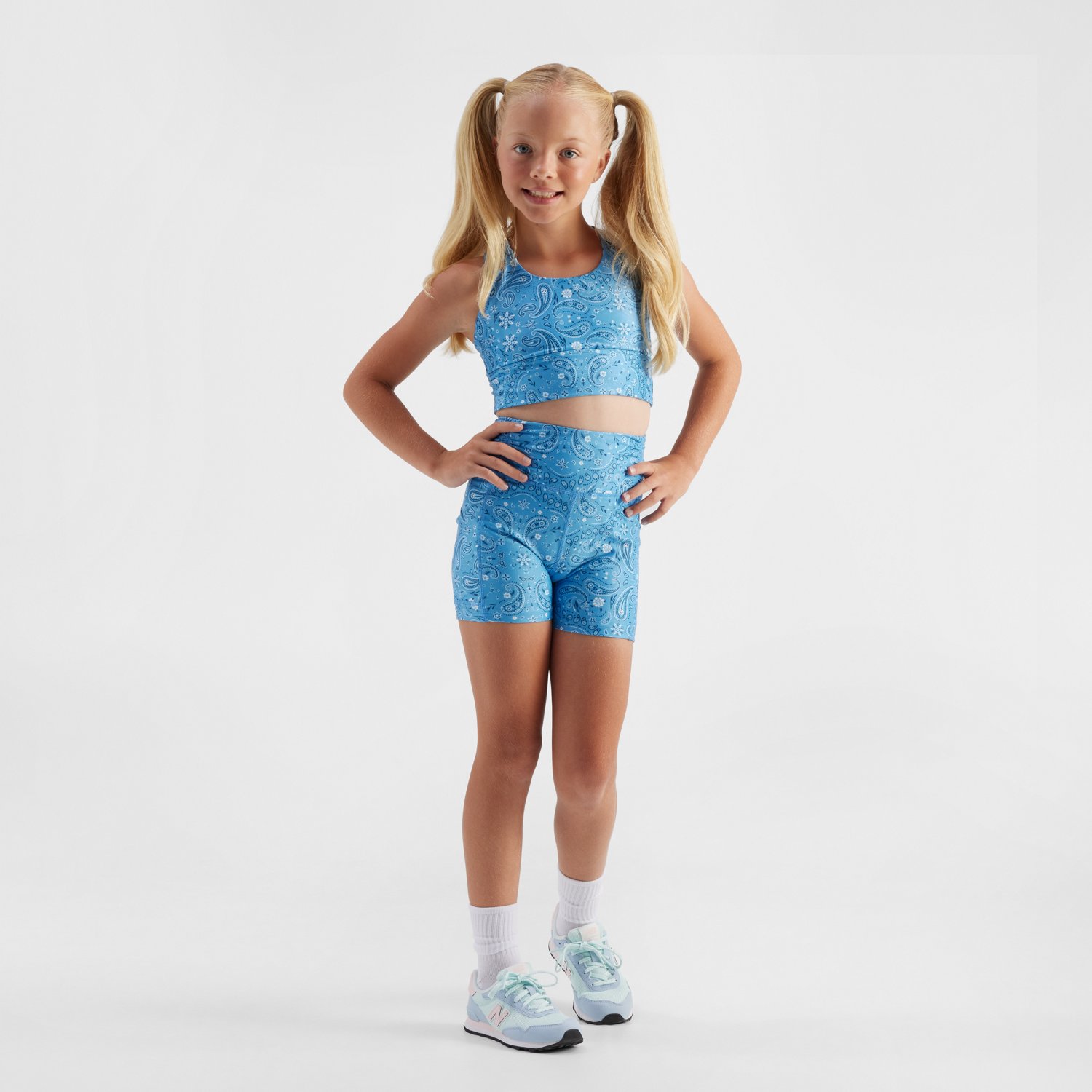 Freely Girls' James Luxe Pretty Paisley Sport Bra - view number 2
