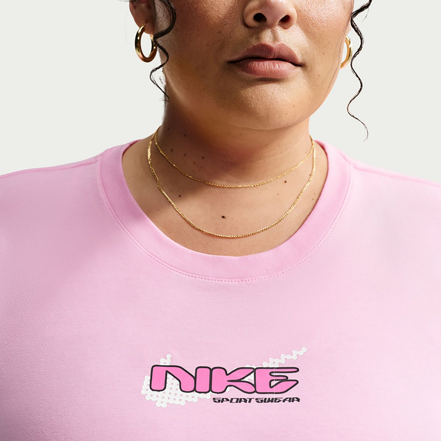 Nike Women's Plus Sportswear Chill Knit Mid-Crop Short Sleeve T-shirt - view number 5