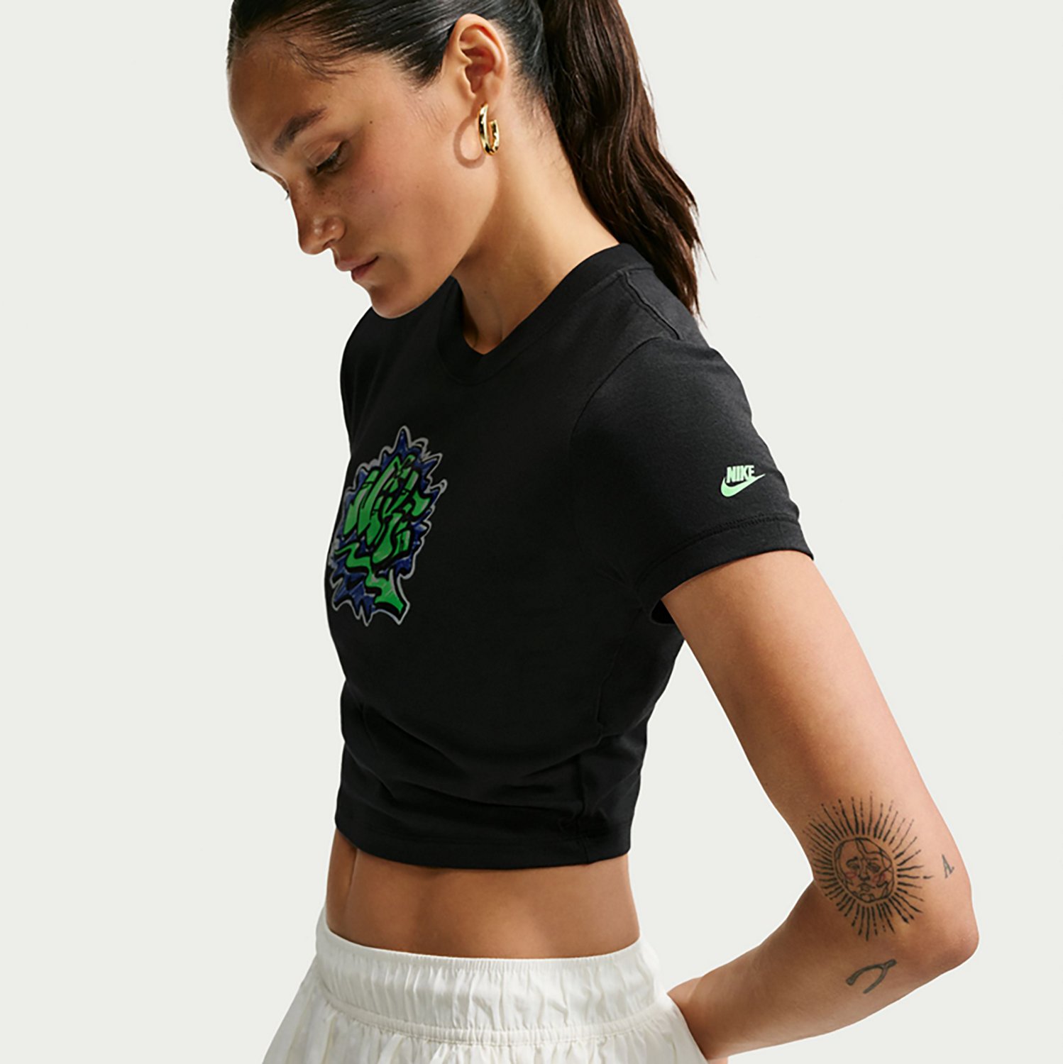 Nike Women's Sportswear Chill Knit Crop Graphic Short Sleeve T-shirt - view number 5