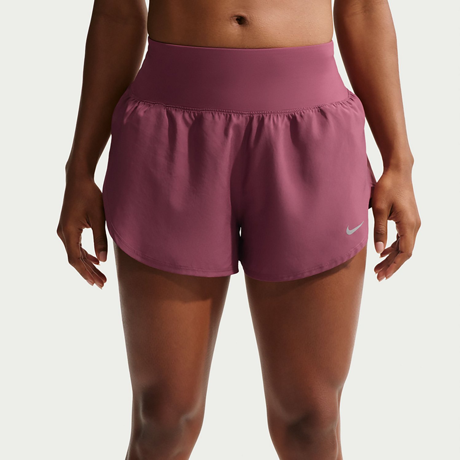 Nike Women's Flow Mid Rise Dri-FIT Athletic Training Shorts - view number 3