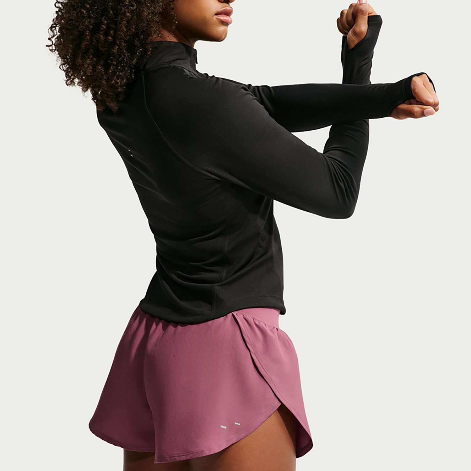 Nike Women's Flow Mid Rise Dri-FIT Athletic Training Shorts - view number 5