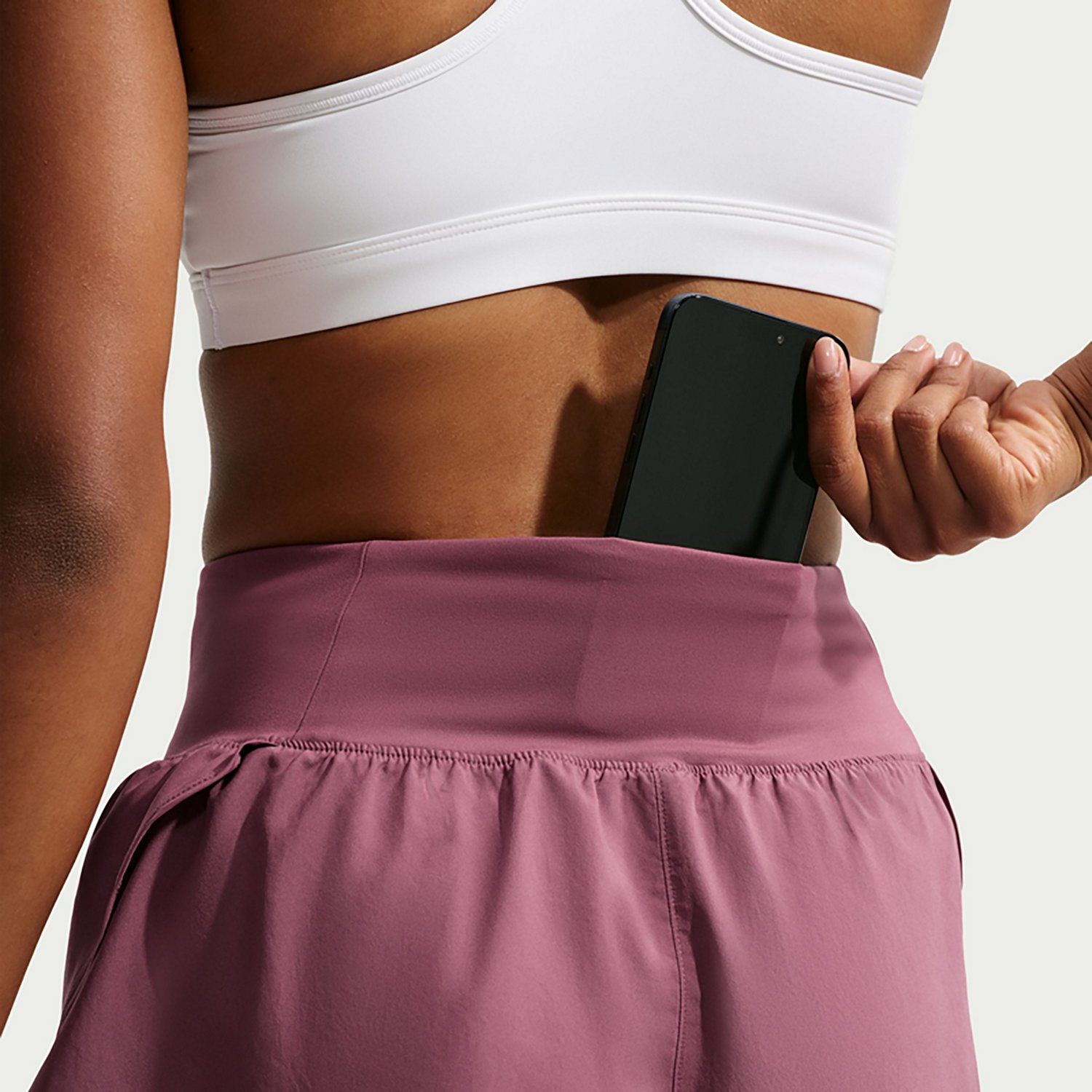 Nike Women's Flow Mid Rise Dri-FIT Athletic Training Shorts - view number 6