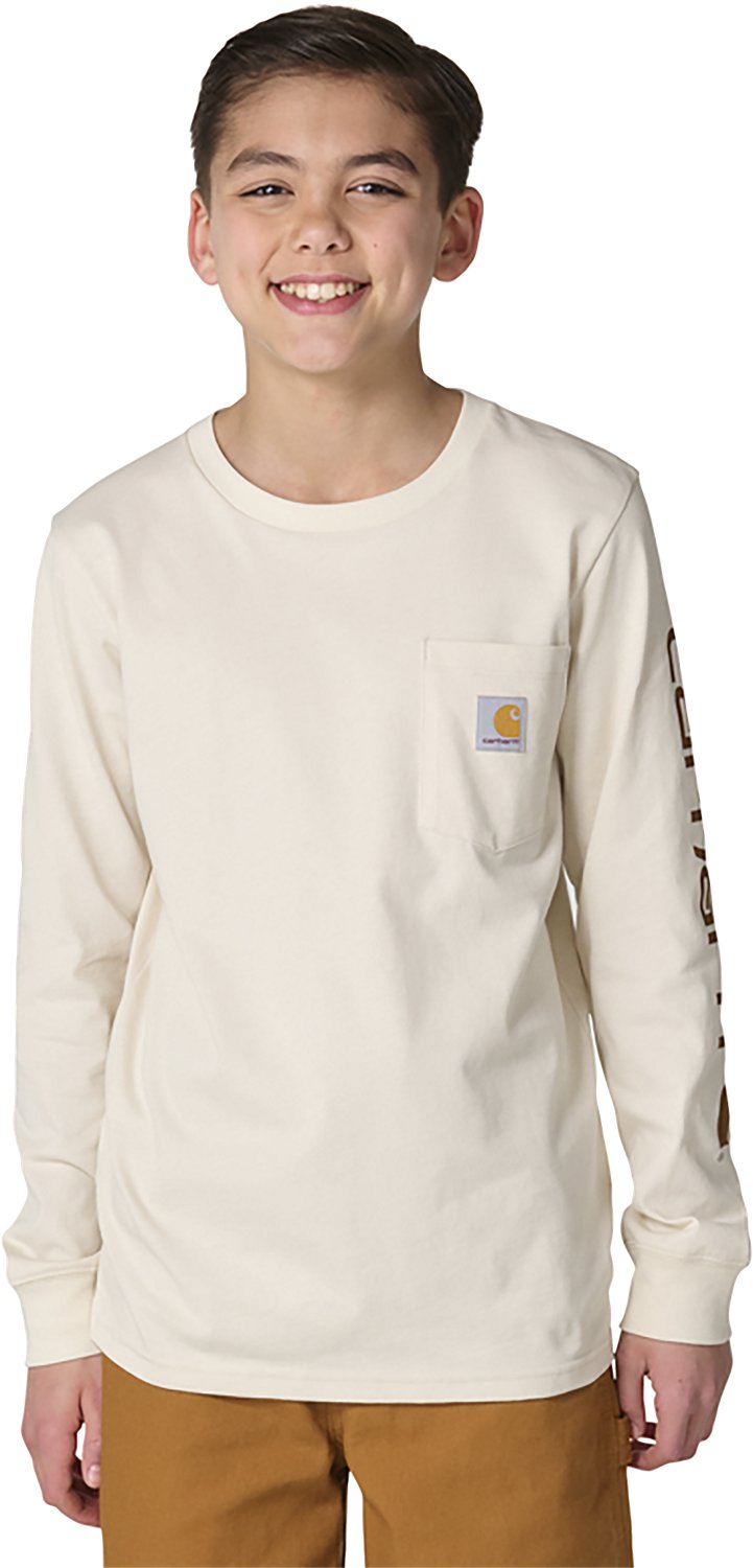 Carhartt Boys' Pocket Logo Long Sleeve T-shirt