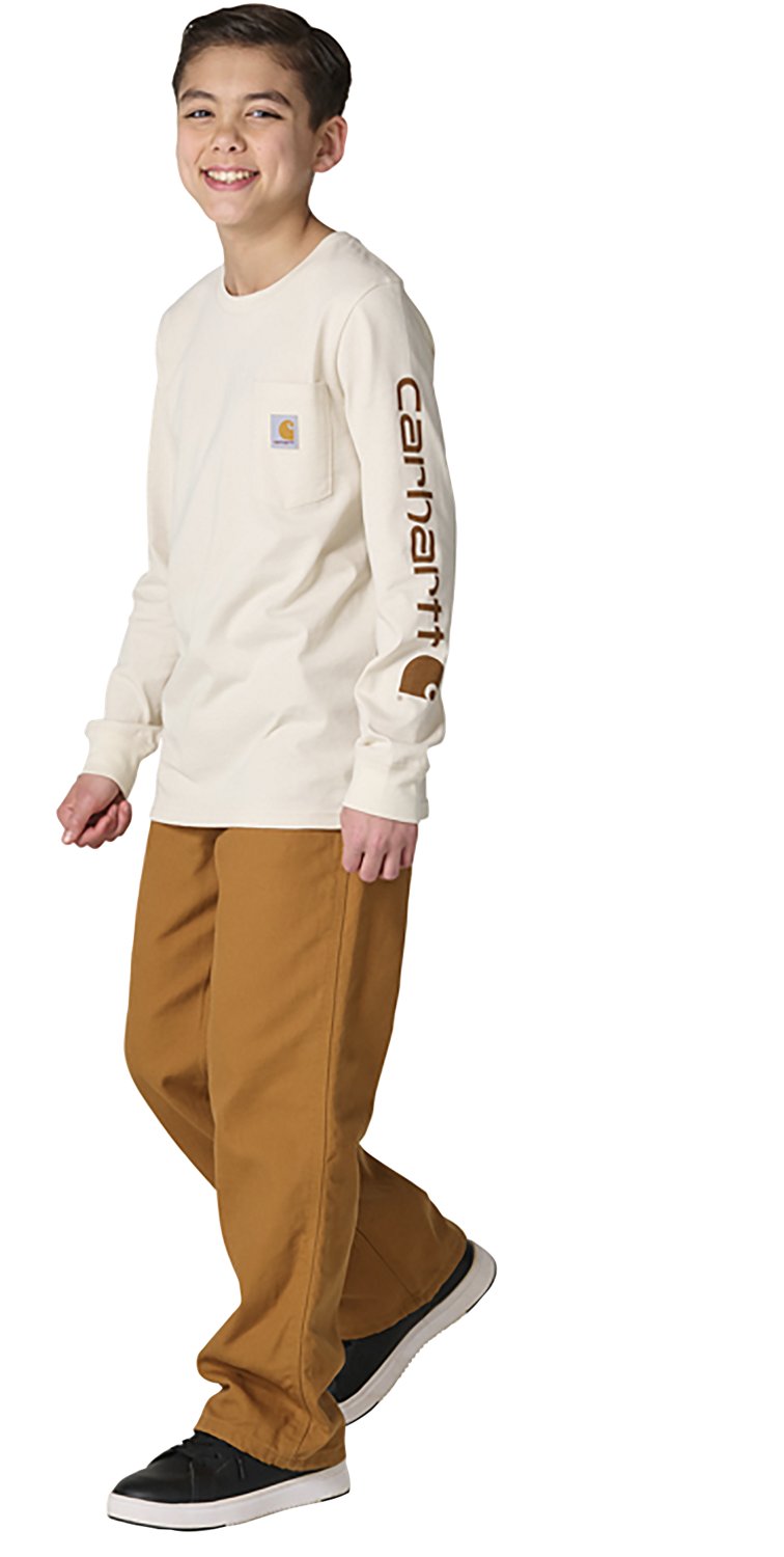 Carhartt Boys' Pocket Logo Long Sleeve T-shirt