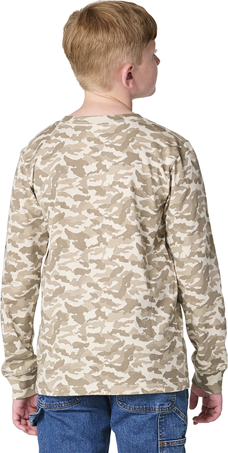 Carhartt Boys' Camo Pocket Long Sleeve T-shirt