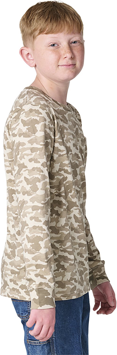 Carhartt Boys' Camo Pocket Long Sleeve T-shirt