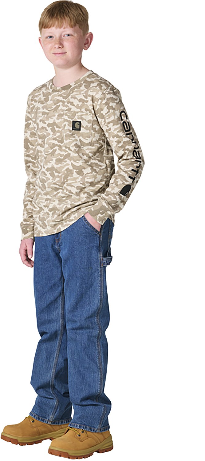 Carhartt Boys' Camo Pocket Long Sleeve T-shirt