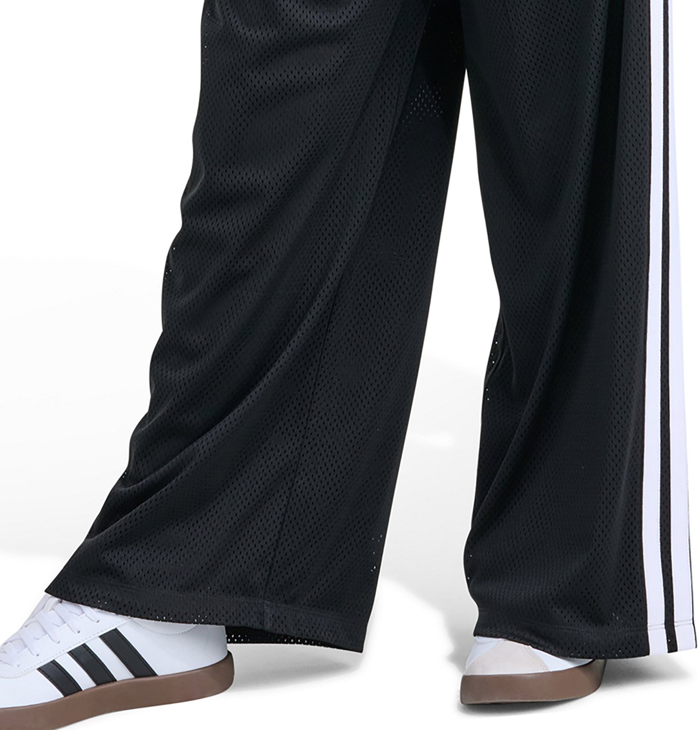 adidas Girls' Elastic Waistband Front Pleat Wide Leg Pants - view number 4