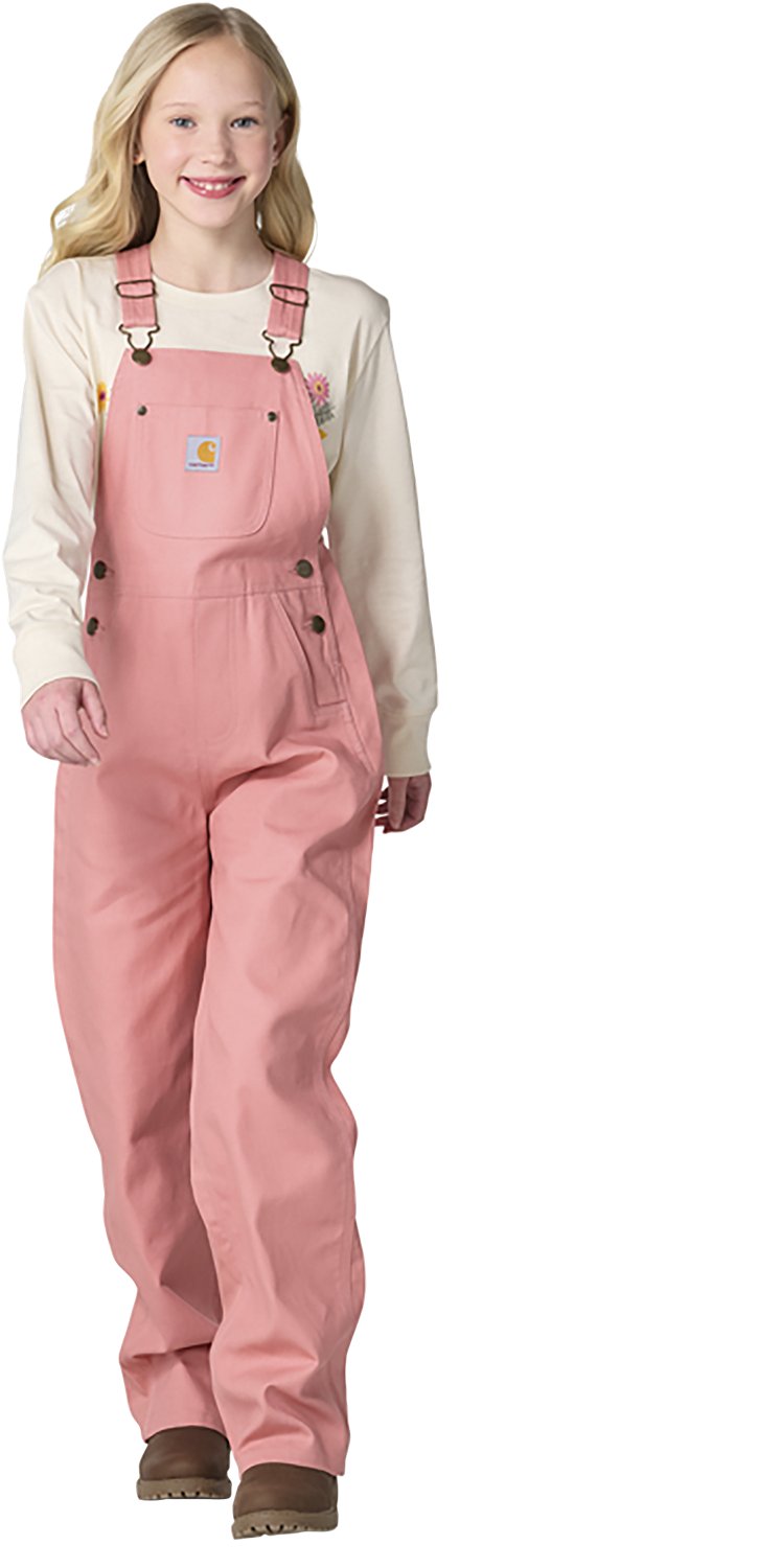 Carhartt Girls' Canvas Bib Overalls