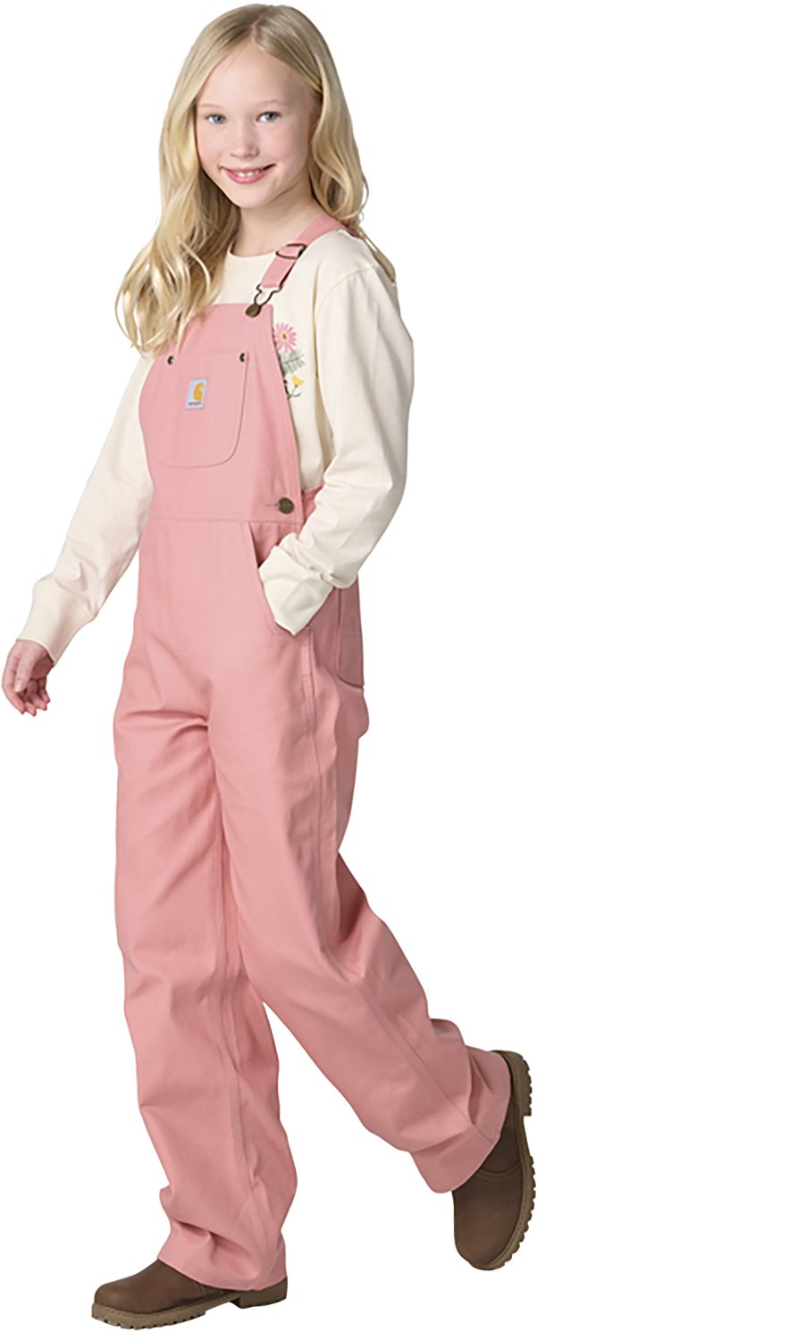 Carhartt Girls' Canvas Bib Overalls - view number 3