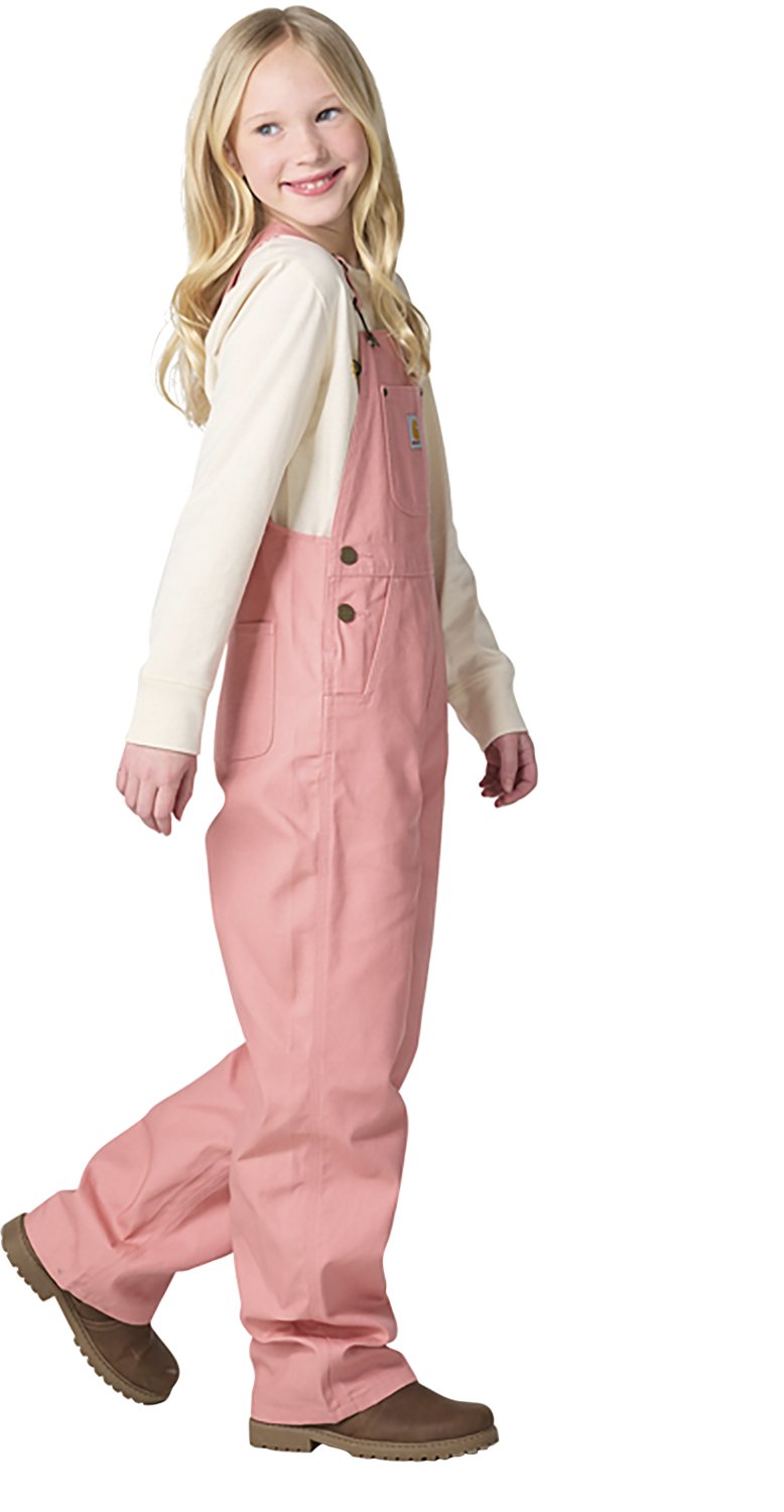 Carhartt Girls' Canvas Bib Overalls - view number 6