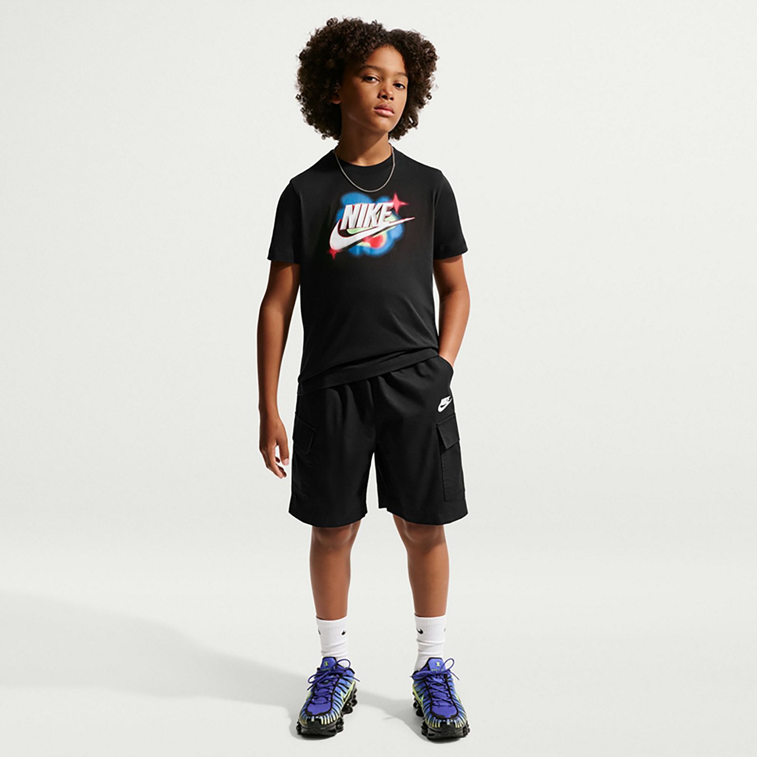 Nike Boys' 3D Futura Graphic Short Sleeve T-shirt