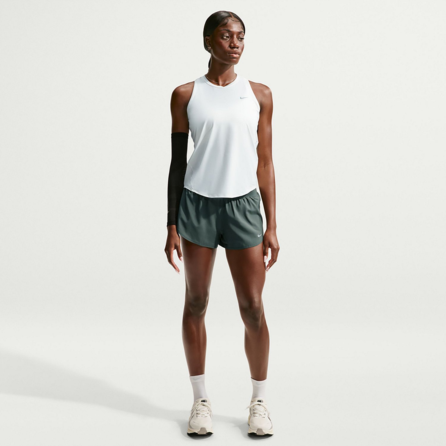 Nike Women's Flow Mid Rise Dri-FIT Athletic Training Shorts