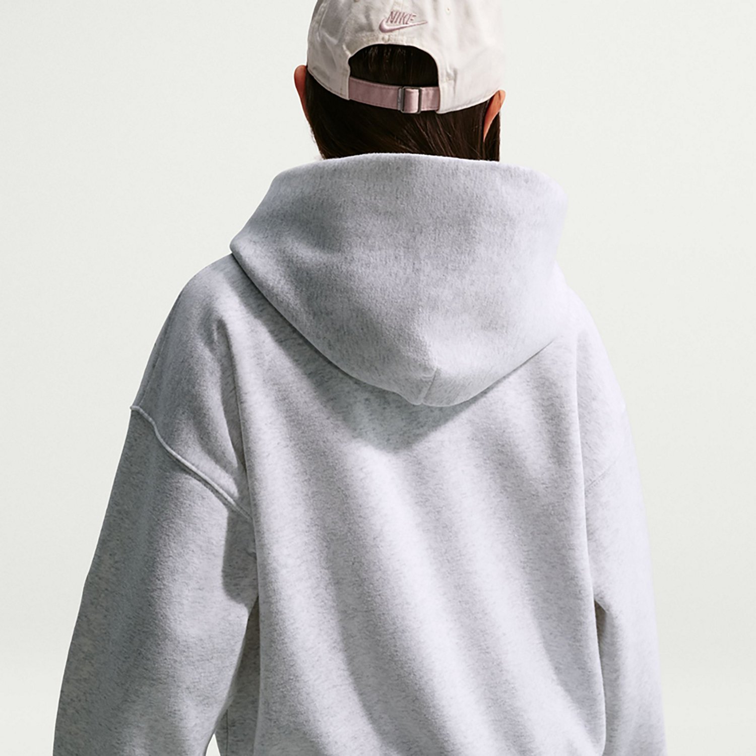 Nike Girls' Sportswear Studio Fleece Oversized Full-Zip Hoodie - view number 4