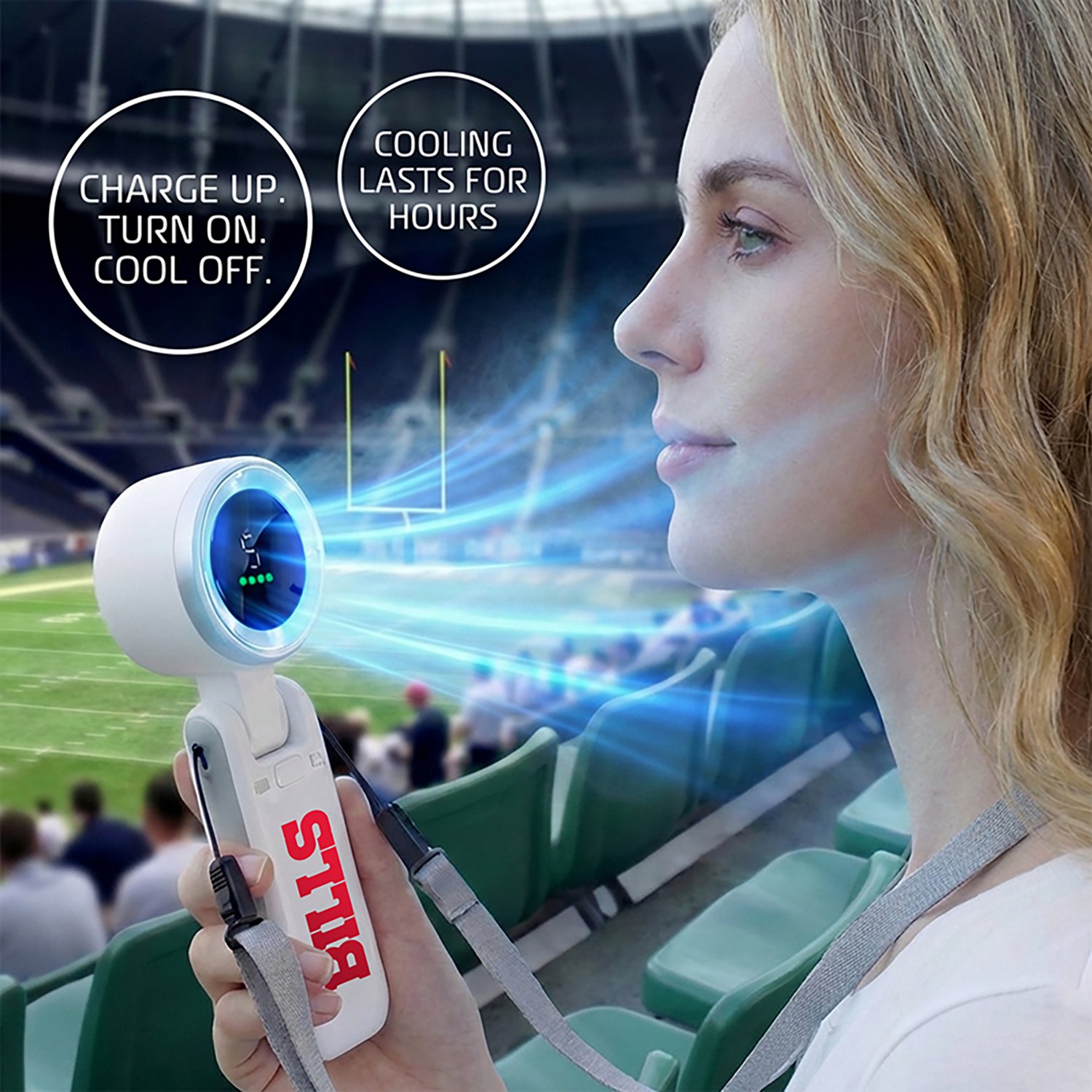 AlphaCool Buffalo Bills Rechargeable Handheld Fan - view number 5