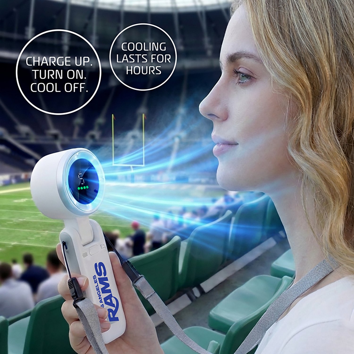 AlphaCool Los Angeles Rams Rechargeable Handheld Fan - view number 4