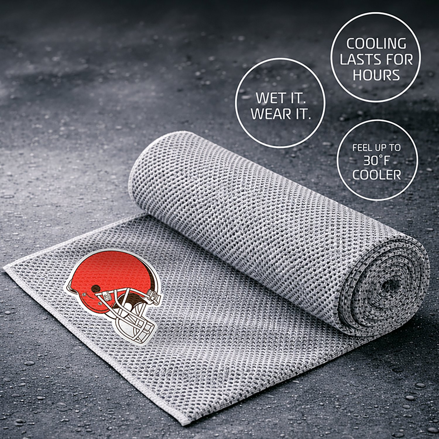 AlphaCool Cleveland Browns Cooling Towel - view number 3
