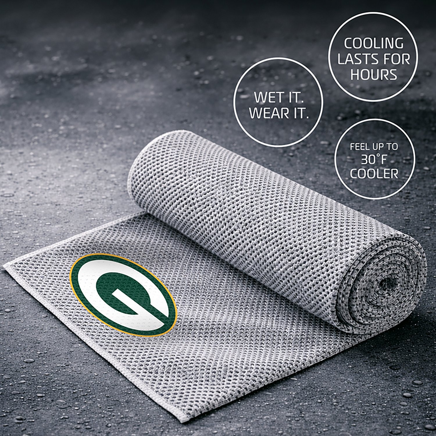 AlphaCool Green Bay Packers Cooling Towel - view number 3