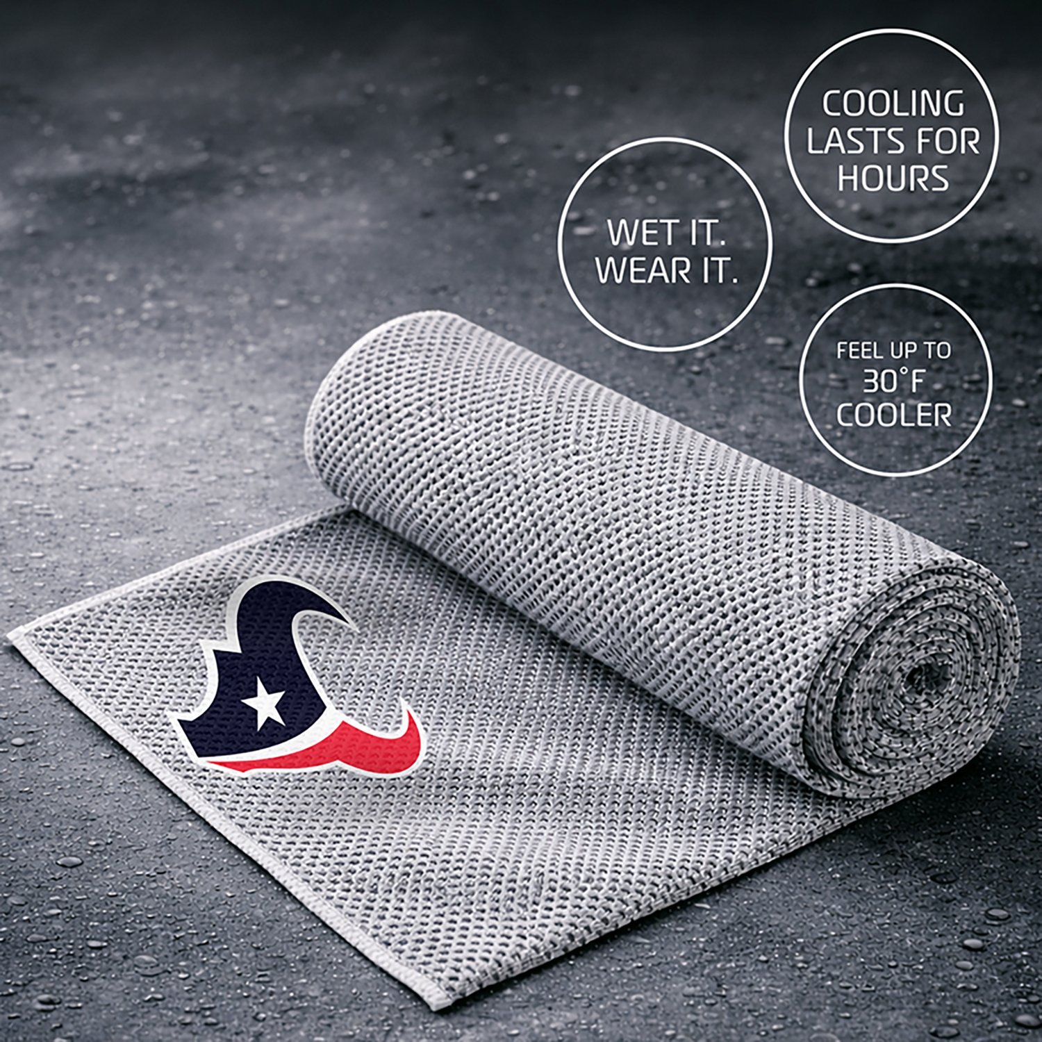 AlphaCool Houston Texans Cooling Towel - view number 3