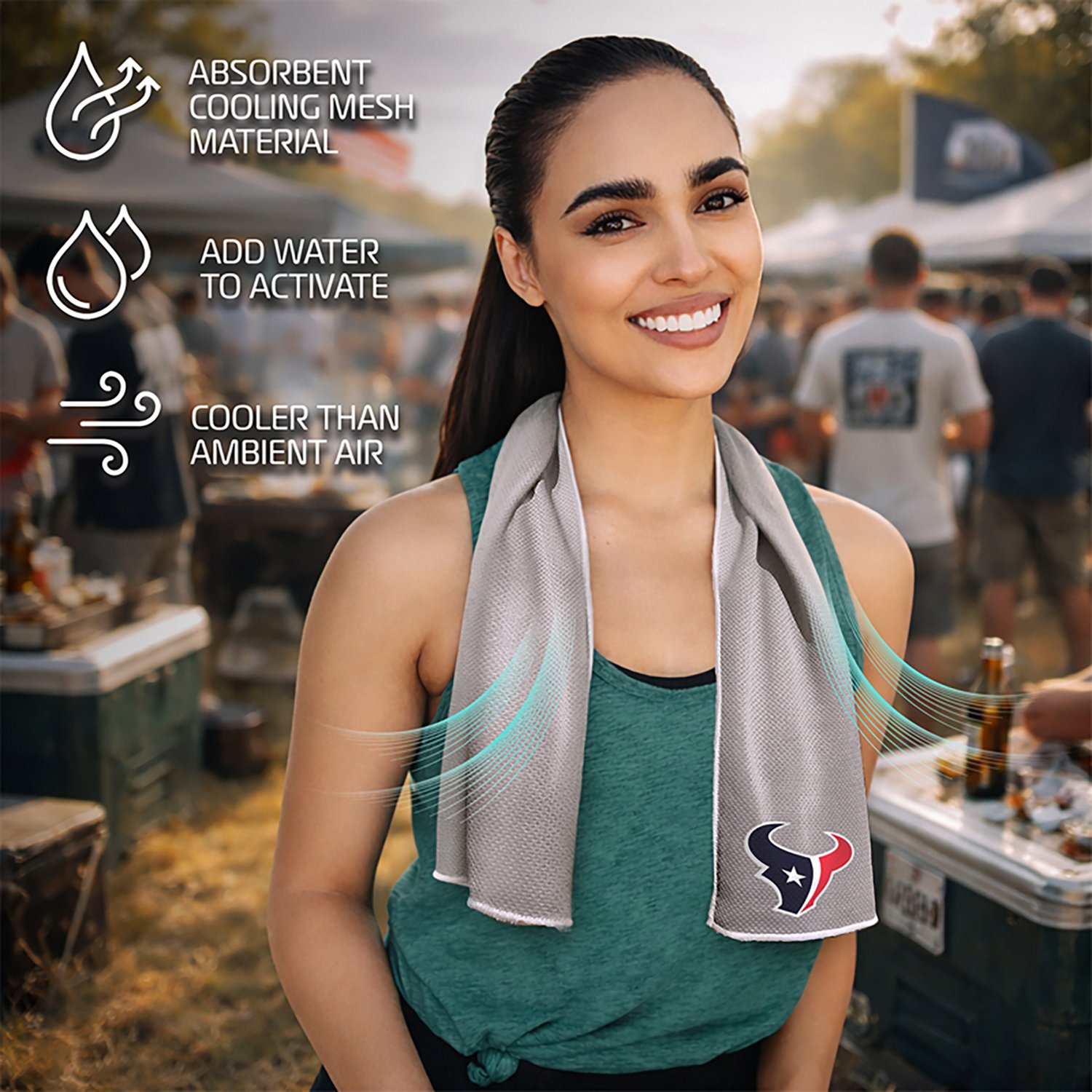 AlphaCool Houston Texans Cooling Towel - view number 4