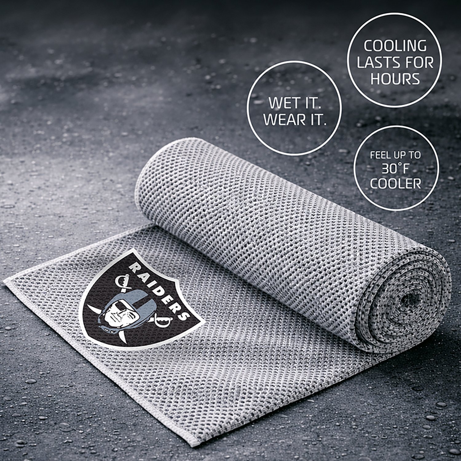 AlphaCool Las Vegas Raiders Cooling Towel - view number 3