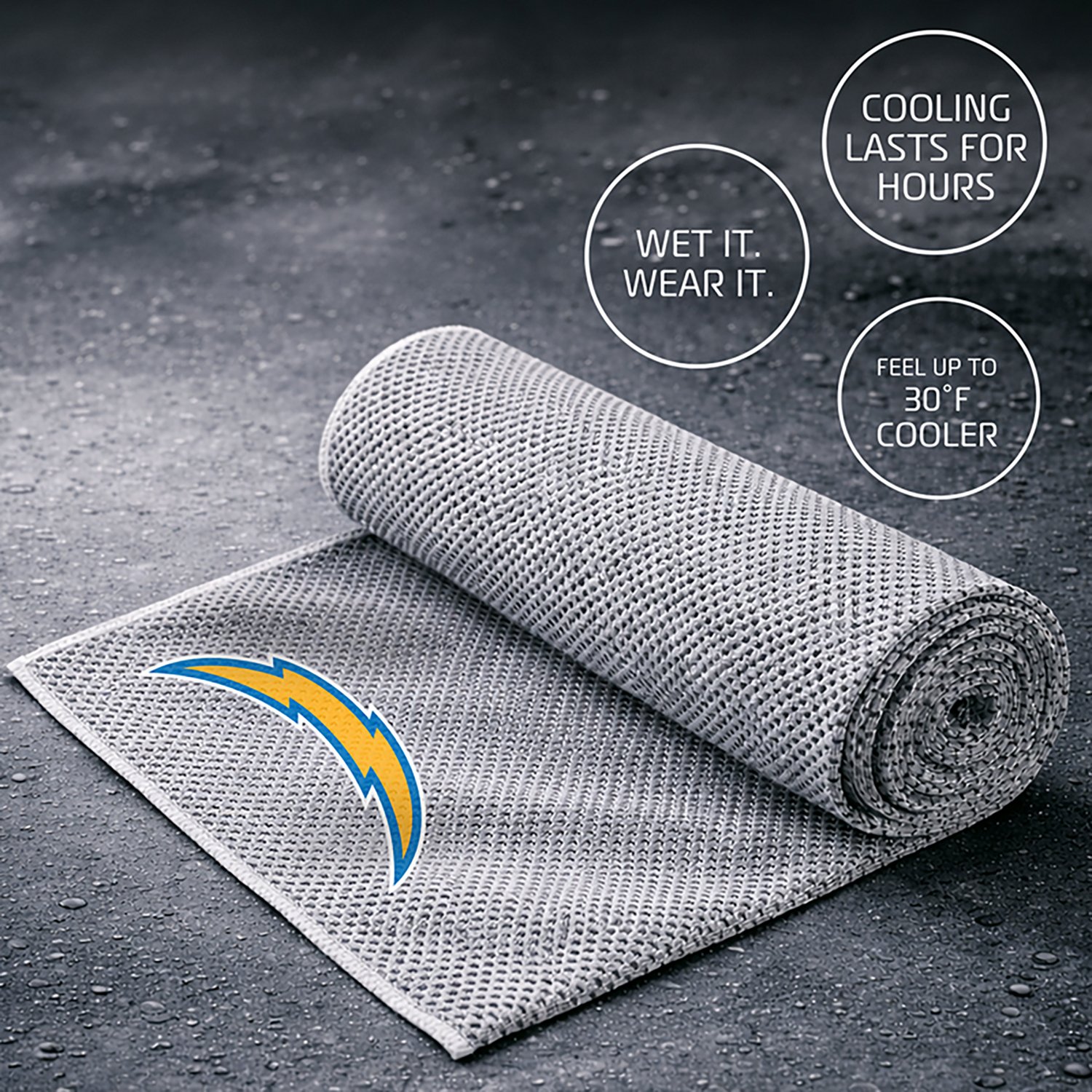 AlphaCool Los Angeles Chargers Cooling Towel - view number 3