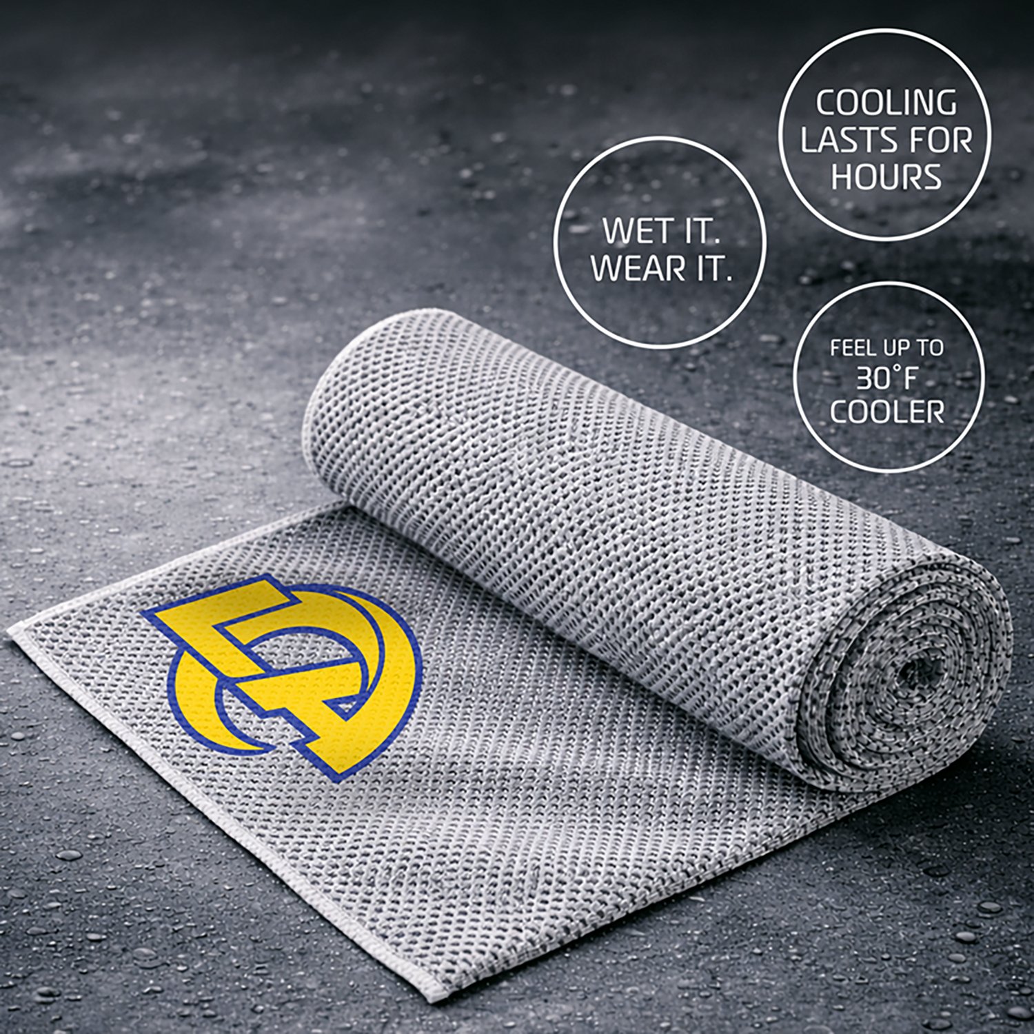 AlphaCool Los Angeles Rams Cooling Towel - view number 3
