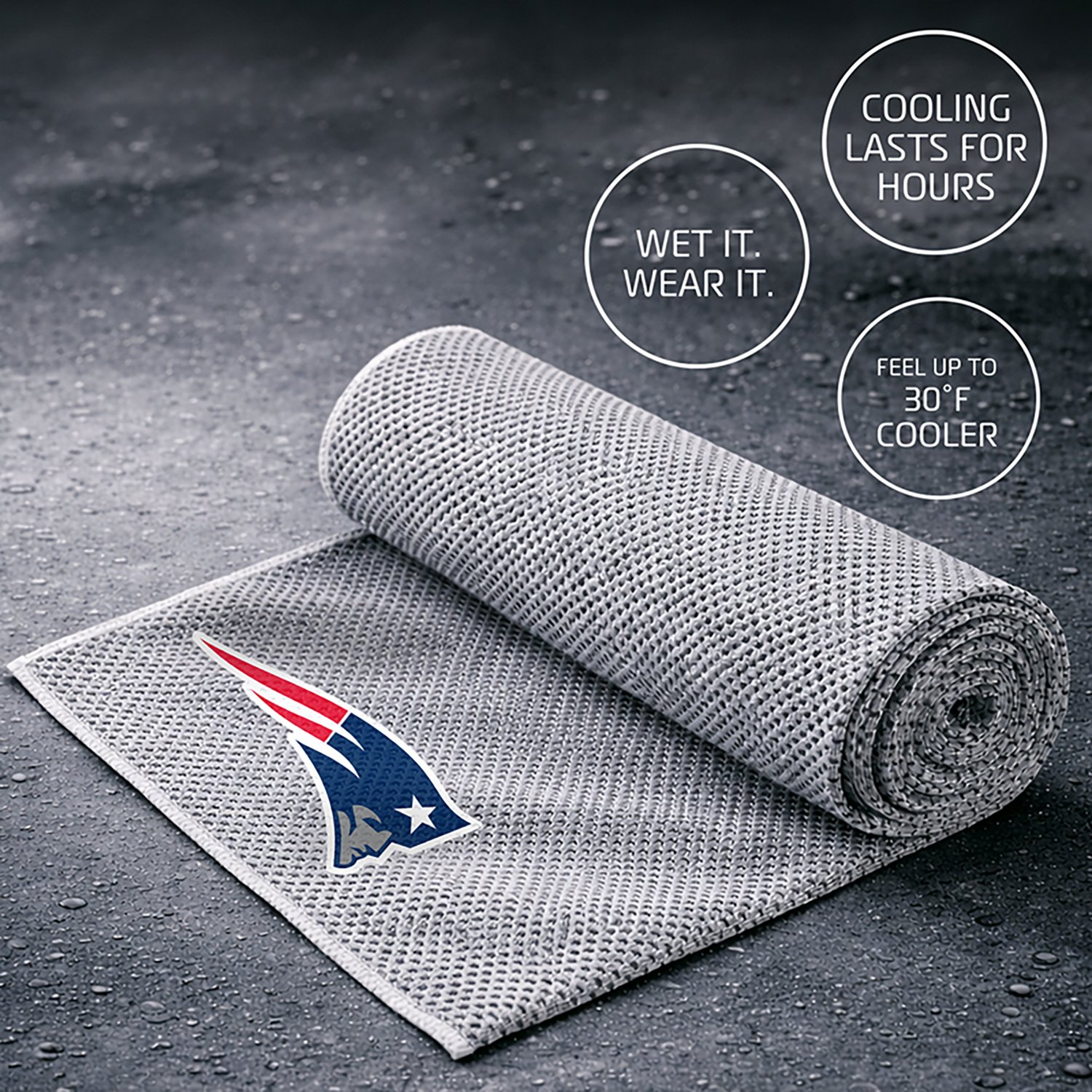 AlphaCool New England Patriots Cooling Towel - view number 3