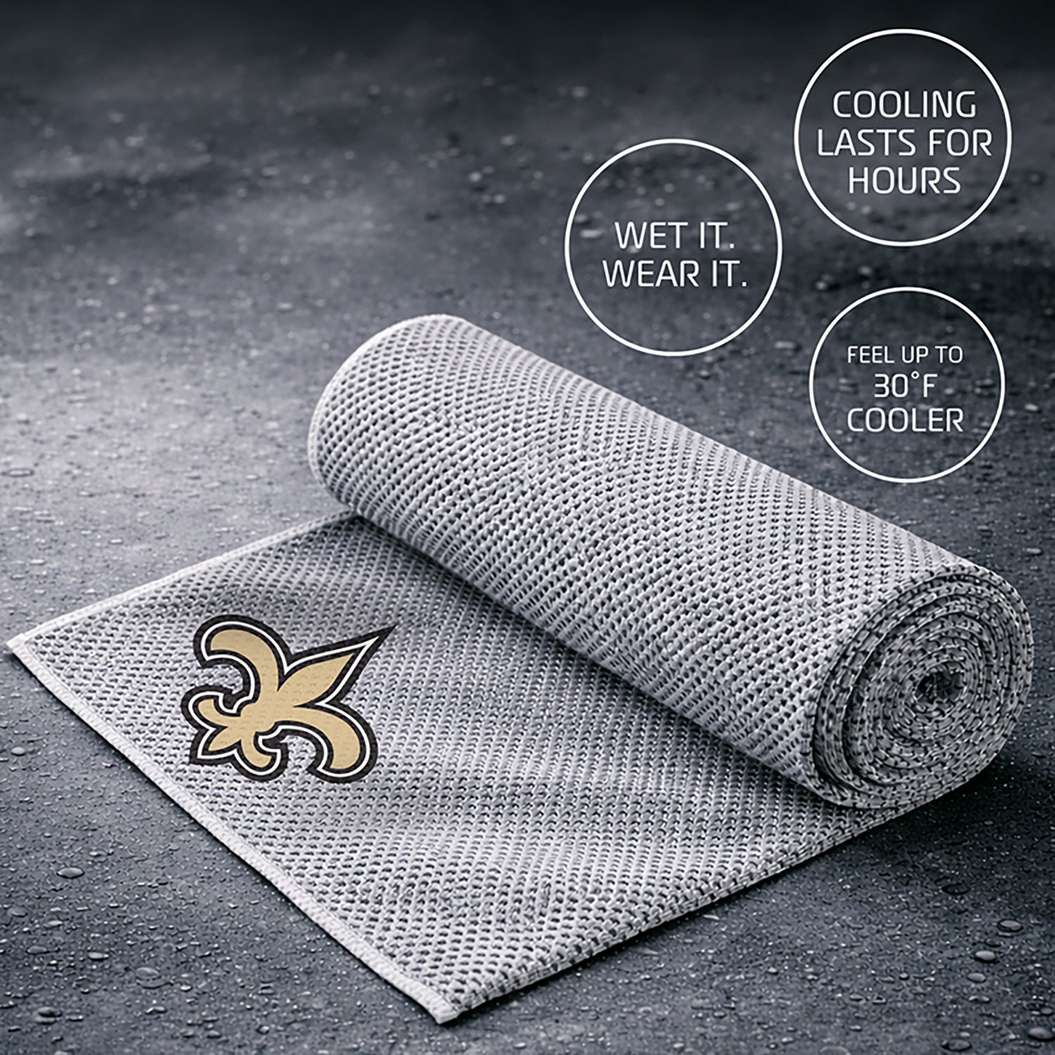 AlphaCool New Orleans Saints Cooling Towel - view number 3