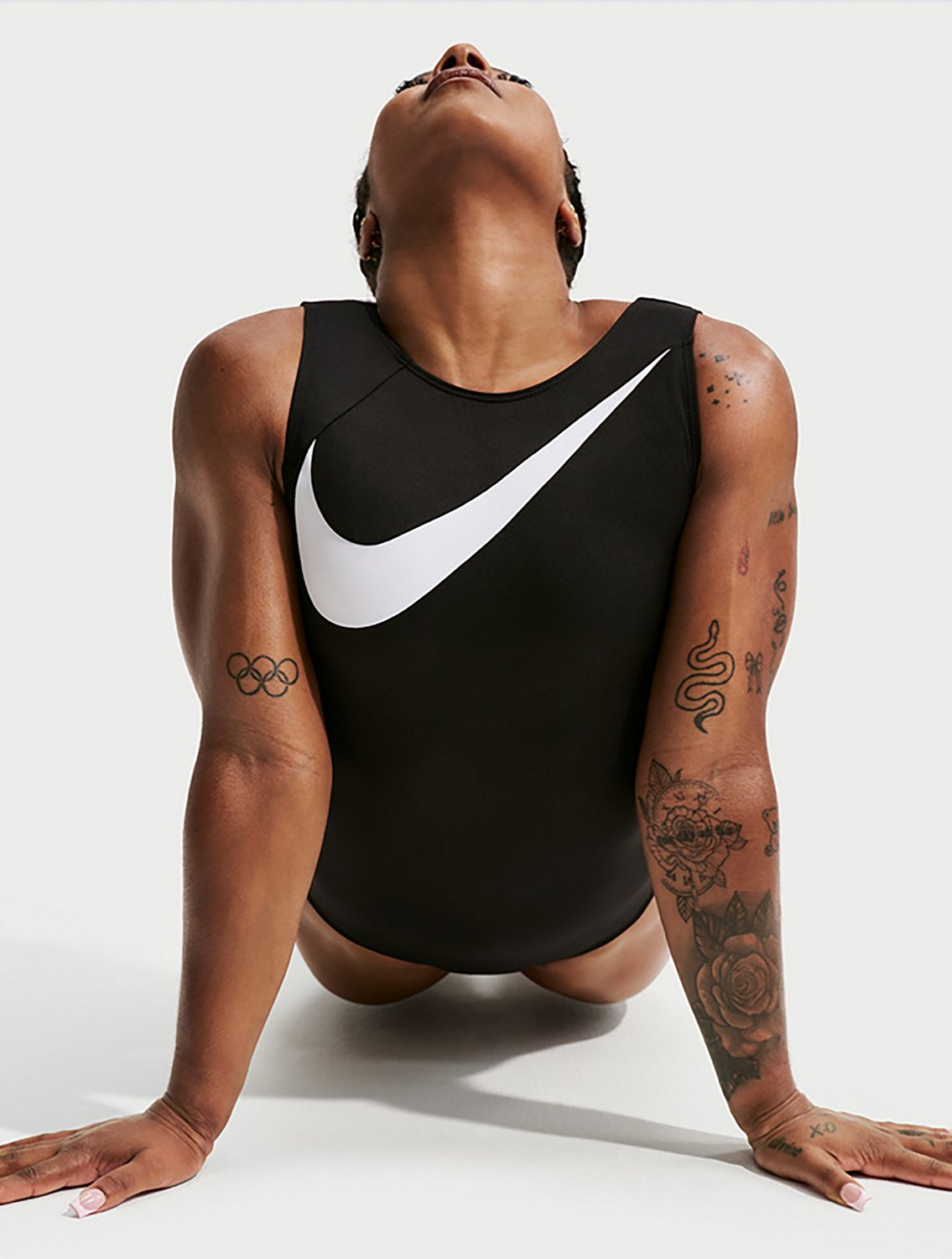 Nike Women's Jordan Chiles Swoosh Shoulder Tank Leotard - view number 3