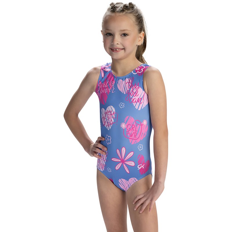 GK Sleeveless Leotard, Medium, Pink