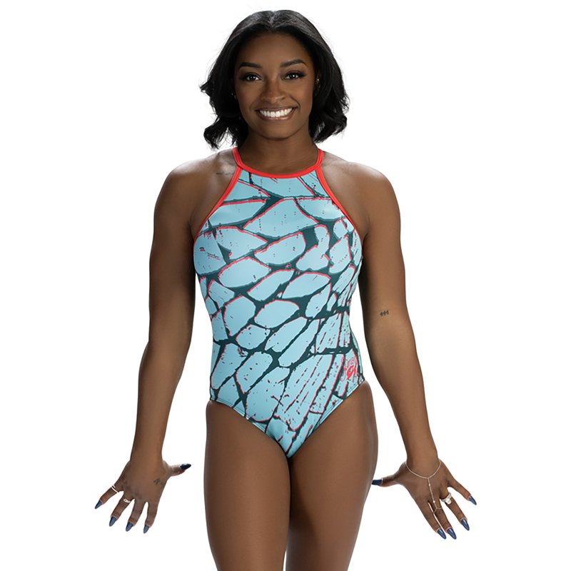 GK Elite Girls' Simone Biles RisingTank Leotard